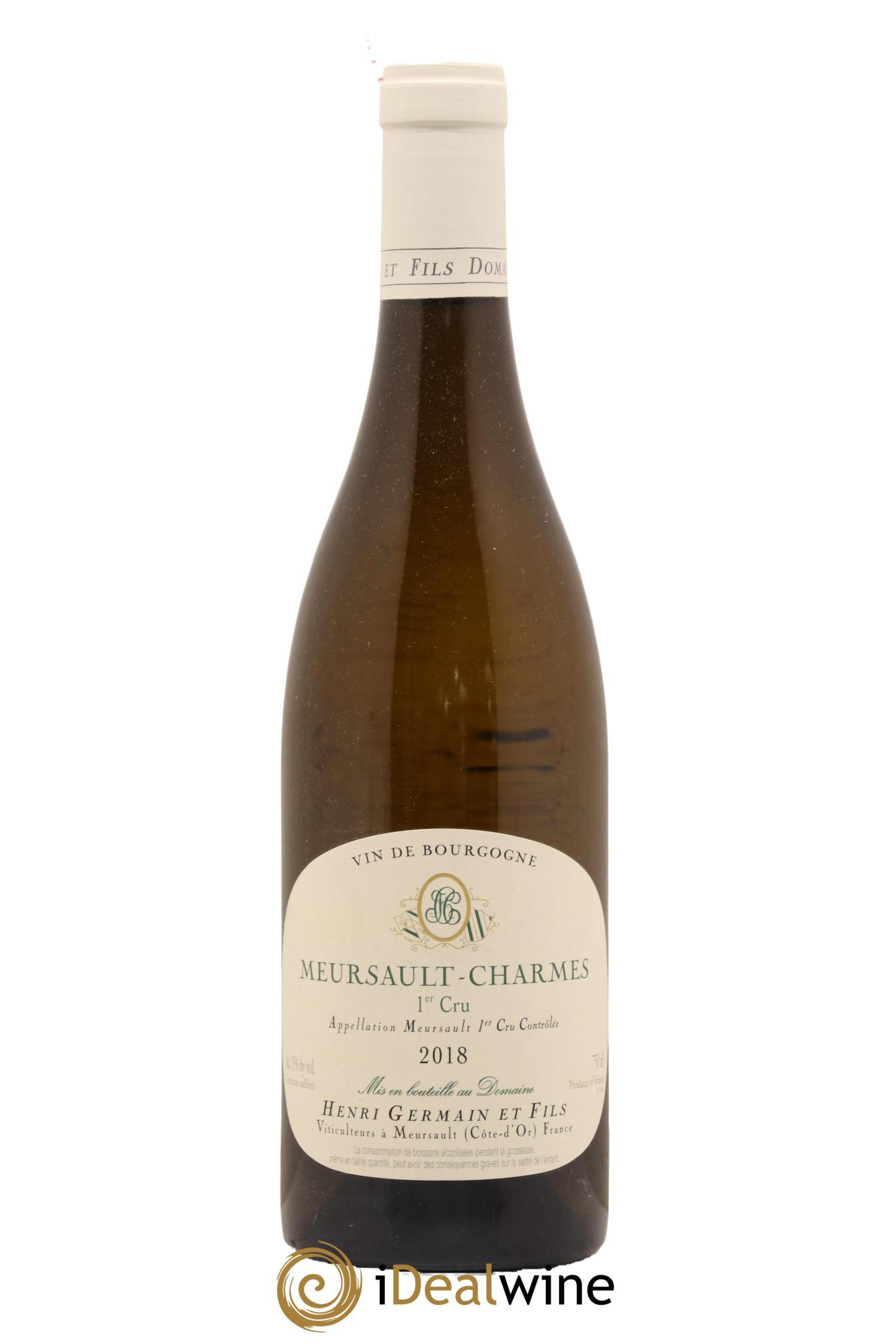 Meursault 1er Cru Charmes Henri Germain 2018 - Lot de 1 bouteille - 0