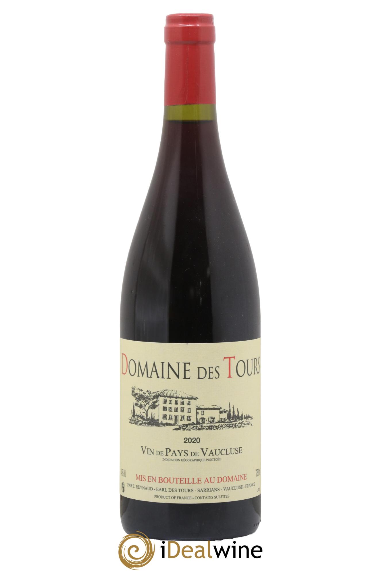 Vaucluse (Vin de Pays de Vaucluse) Domaine des Tours Emmanuel Reynaud 2020 - Lot de 1 bouteille - 0