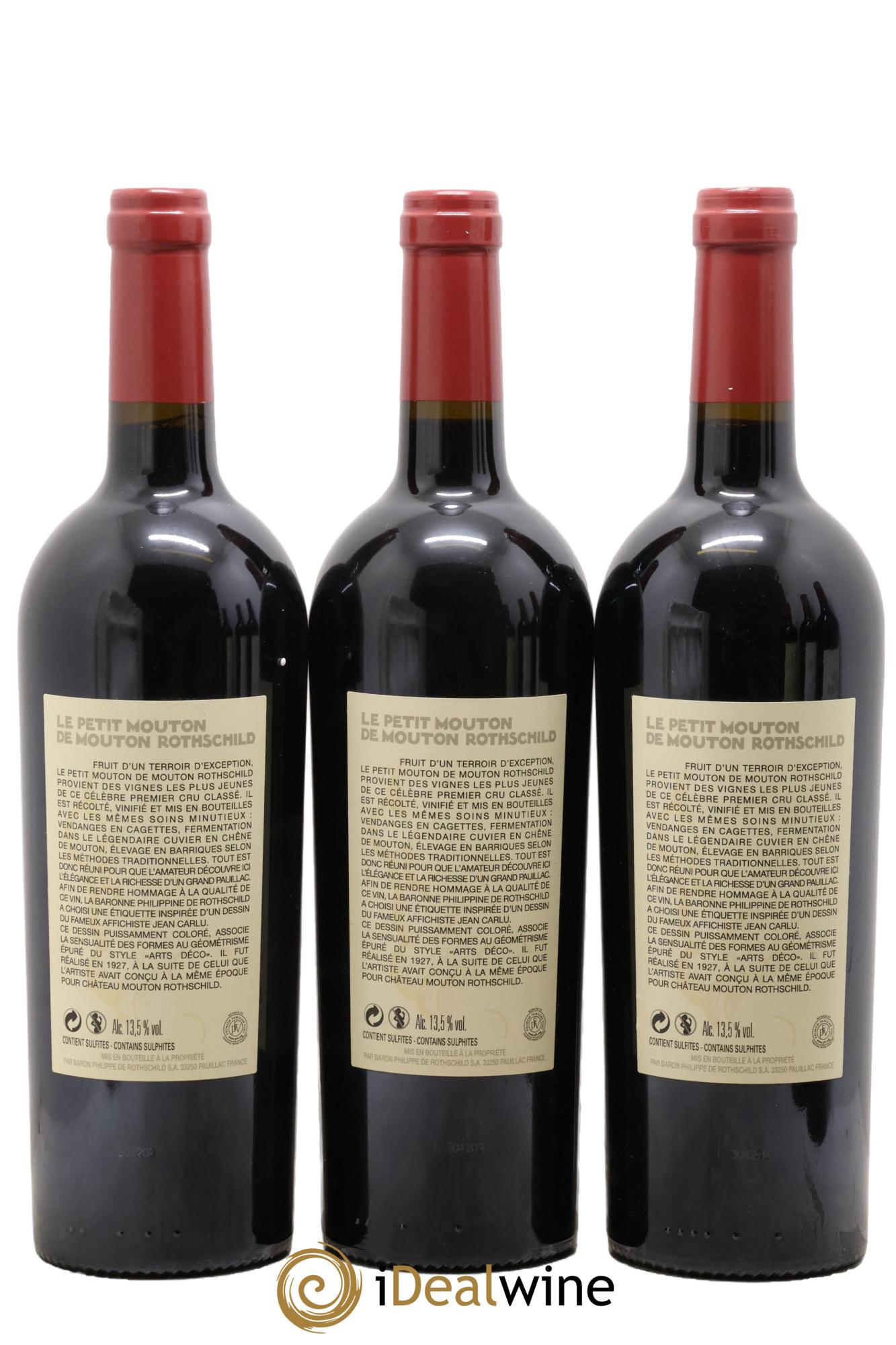 Petit Mouton Second Vin 2015 - Posten von 3 Flaschen - 1