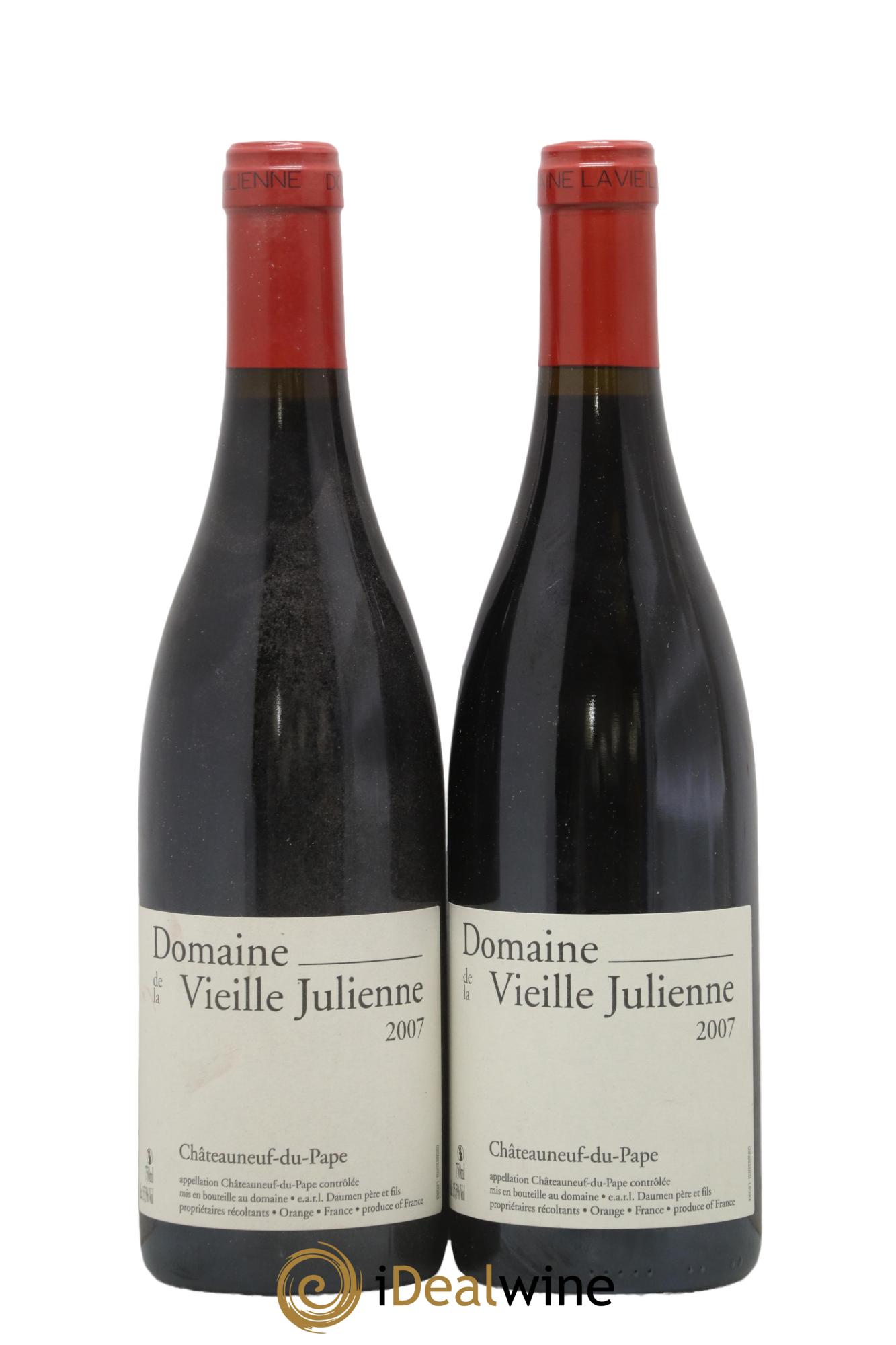 Châteauneuf-du-Pape Vieille Julienne (Domaine de la) Jean-Paul Daumen 2007 - Lot de 2 bouteilles - 0