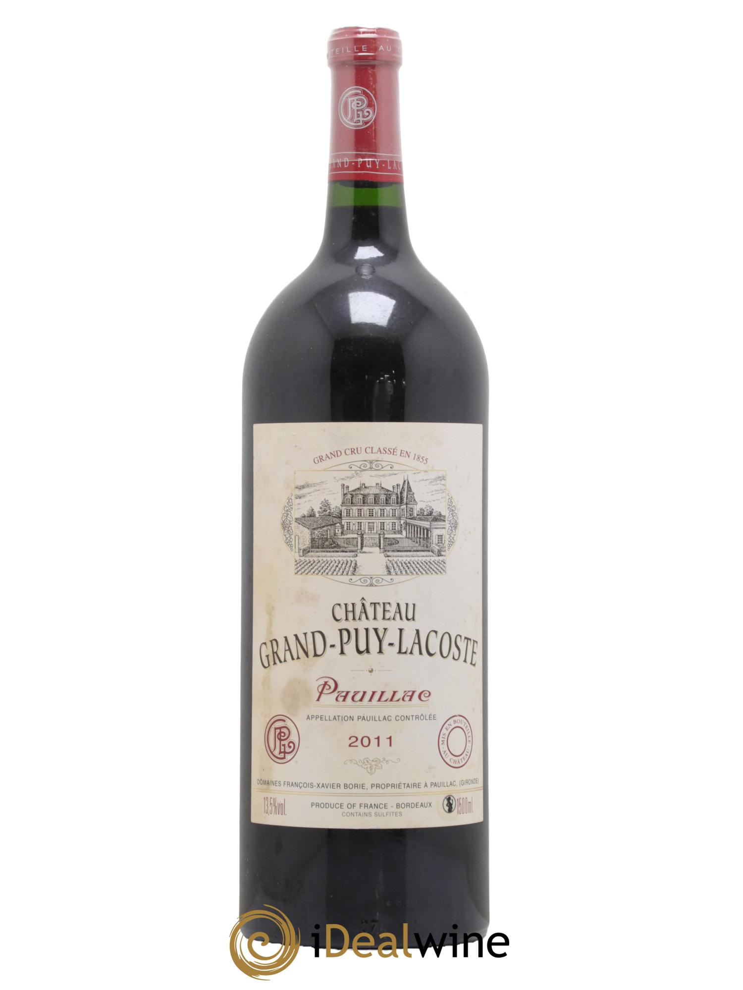 Château Grand Puy Lacoste 5ème Grand Cru Classé 2011 - Lot de 1 magnum - 0