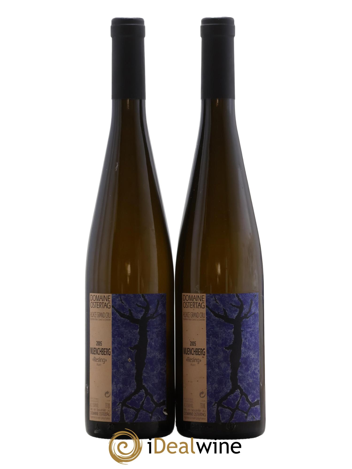 Alsace Riesling Grand Cru Muenchberg Ostertag (Domaine) 2005 - Lot de 2 bouteilles - 0