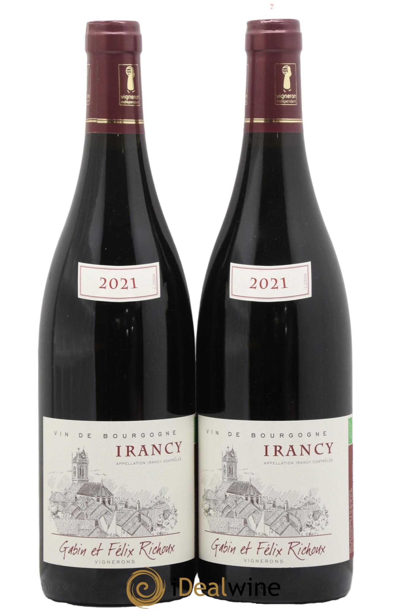 Irancy Gabin & Félix Richoux 2021 - Lot de 2 bouteilles - 0