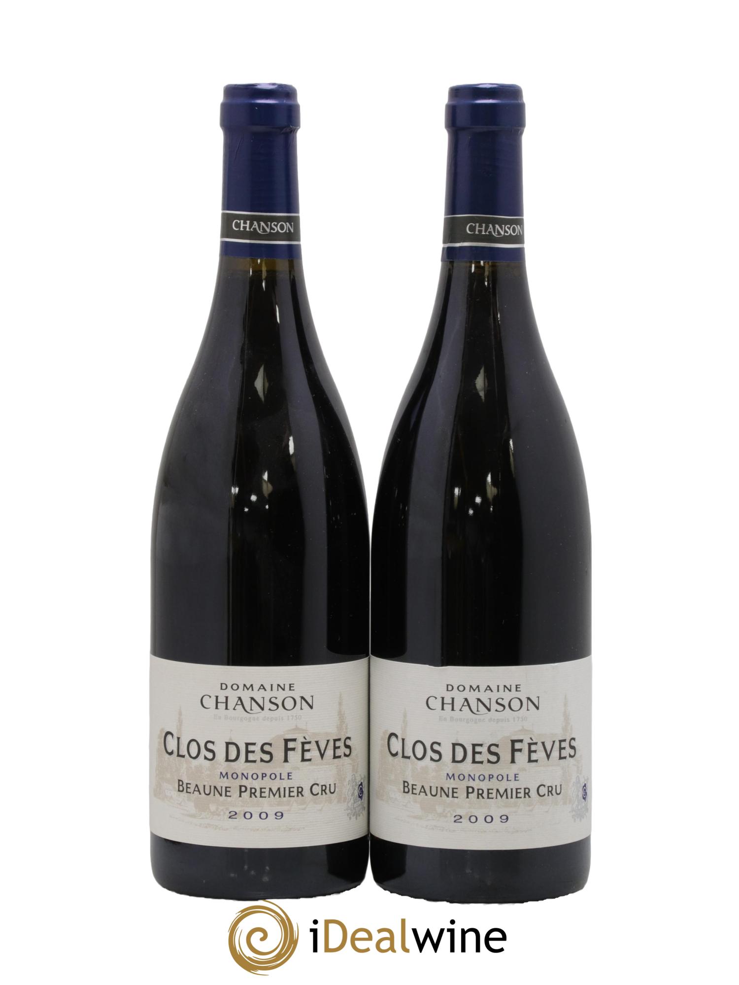 Beaune 1er Cru Clos des Fèves Chanson 2009 - Posten von 2 Flaschen - 0