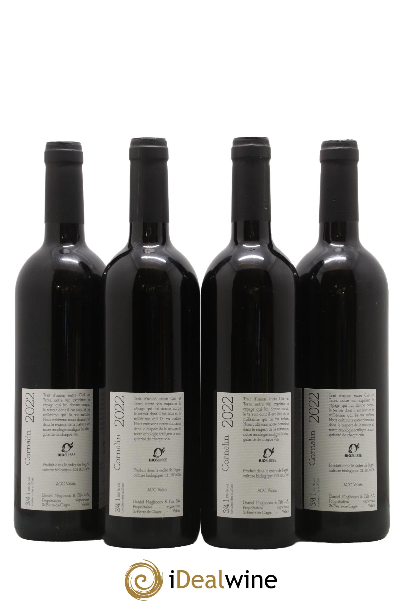 Valais Saint-Pierre-de-Clages Cornalin Daniel Magliocco & Fils 2022 - Lot de 4 bouteilles - 1