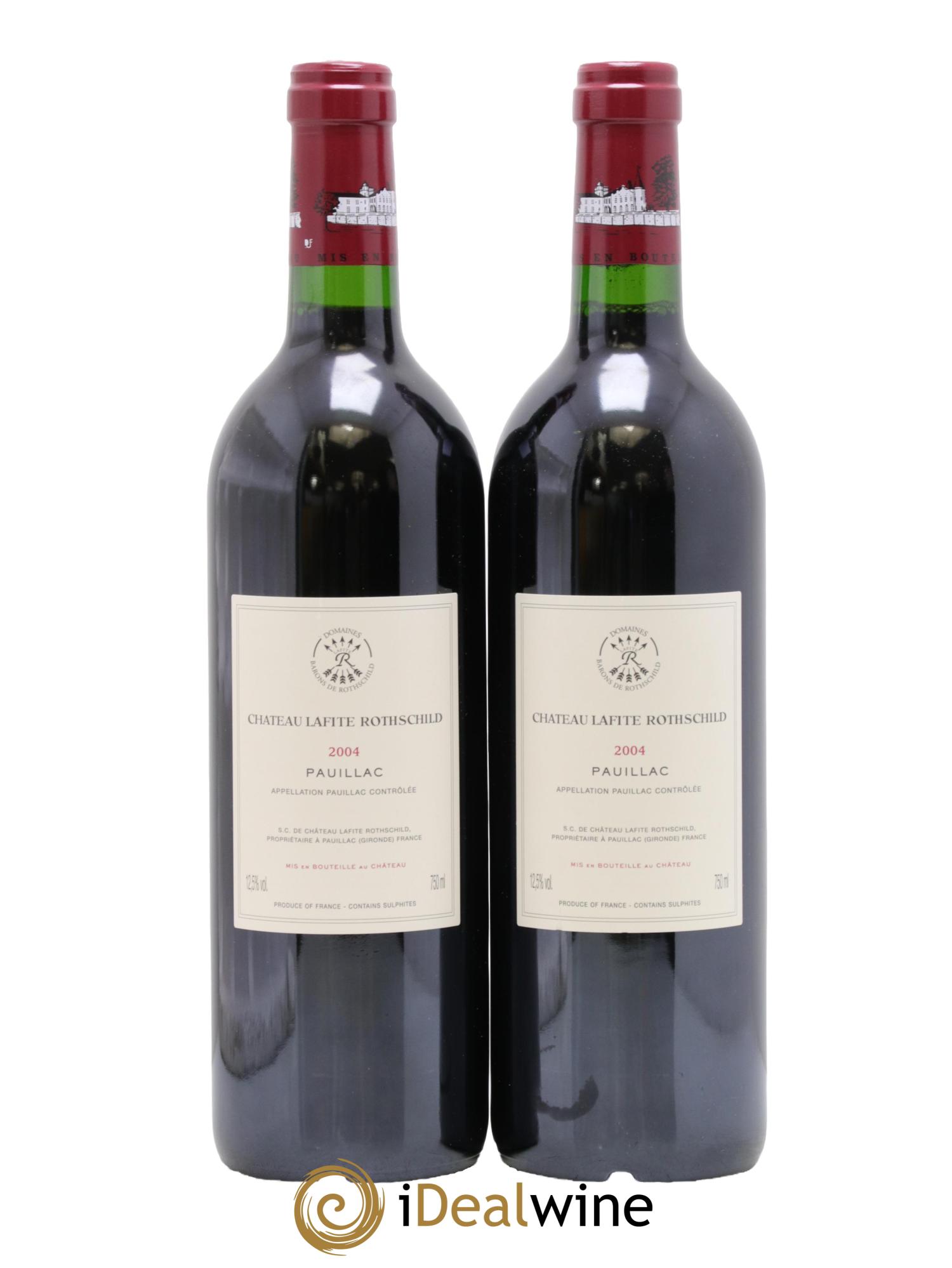 Château Lafite Rothschild 1er Grand Cru Classé 2004 - Lot of 2 bottles - 1