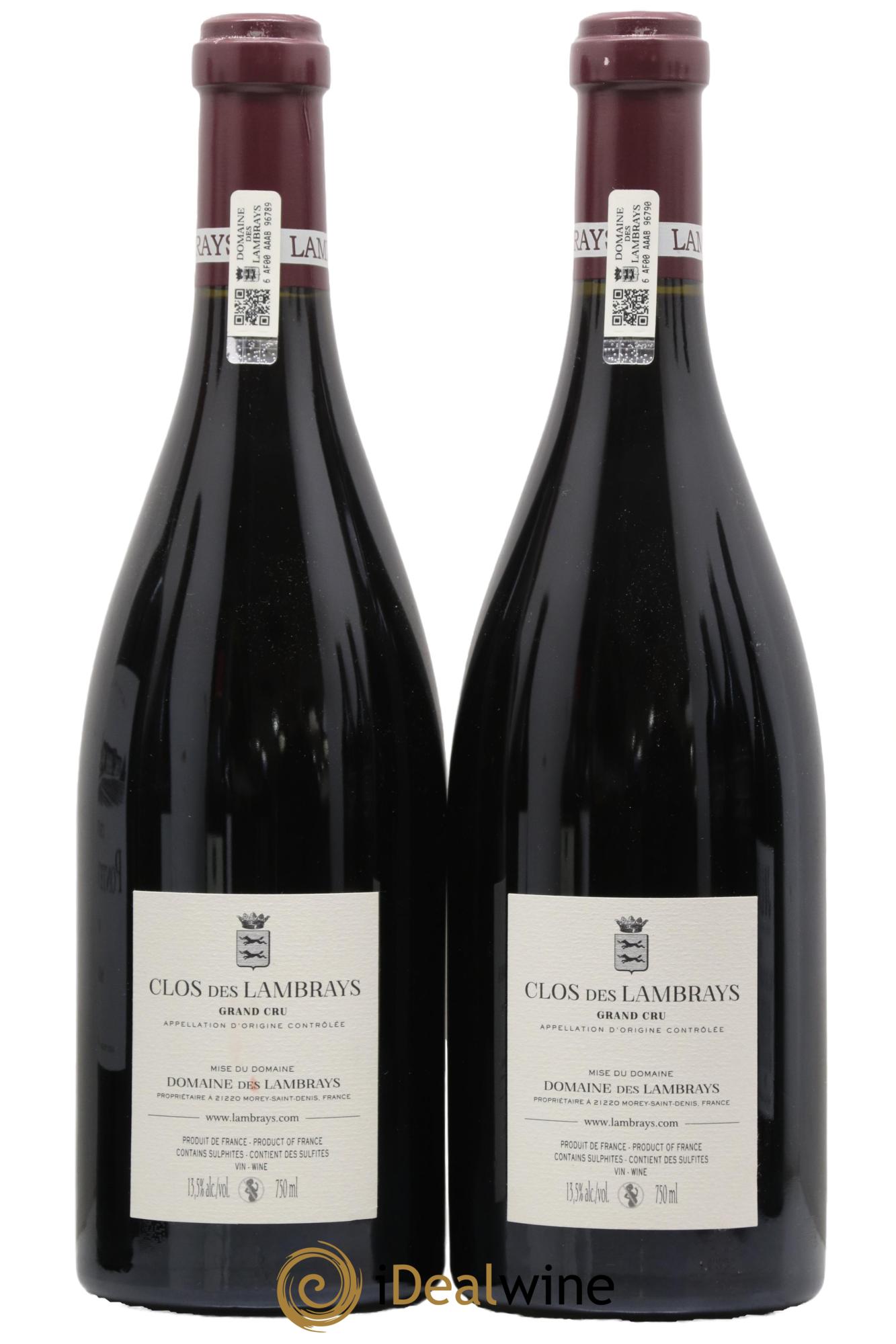 Clos des Lambrays Grand Cru Domaine des Lambrays 2020 - Lot de 2 bouteilles - 1