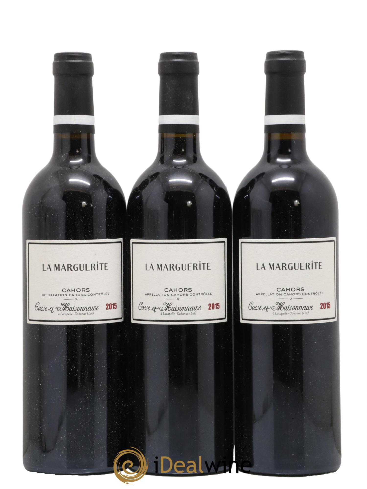 Cahors La Marguerite Cosse-Maisonneuve (Domaine) 2015 - Lot de 3 bouteilles - 0