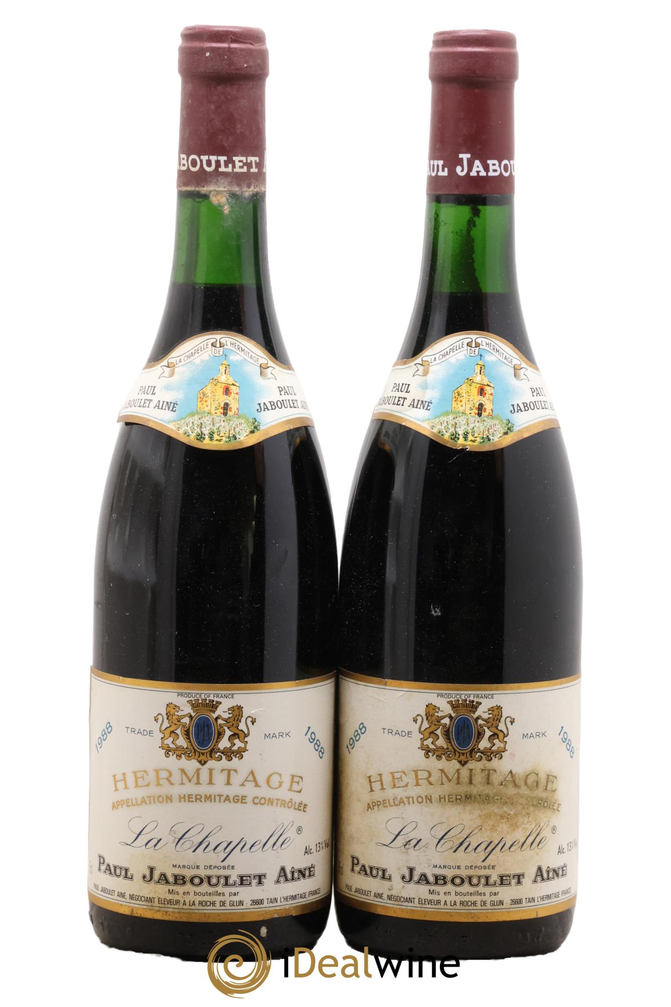 Hermitage La Chapelle Paul Jaboulet Ainé 1988 - Lot de 2 bouteilles - 0