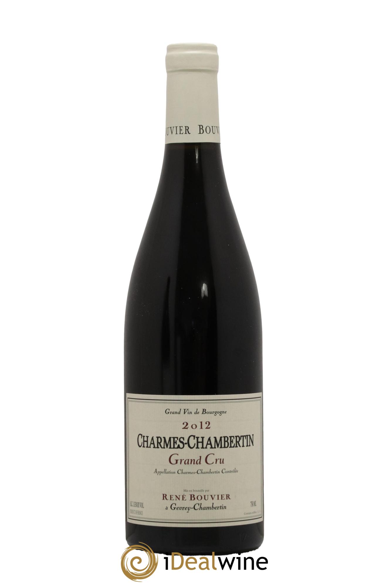 Charmes-Chambertin Grand Cru René Bouvier (Domaine) 2012 - Lot de 1 bouteille - 0