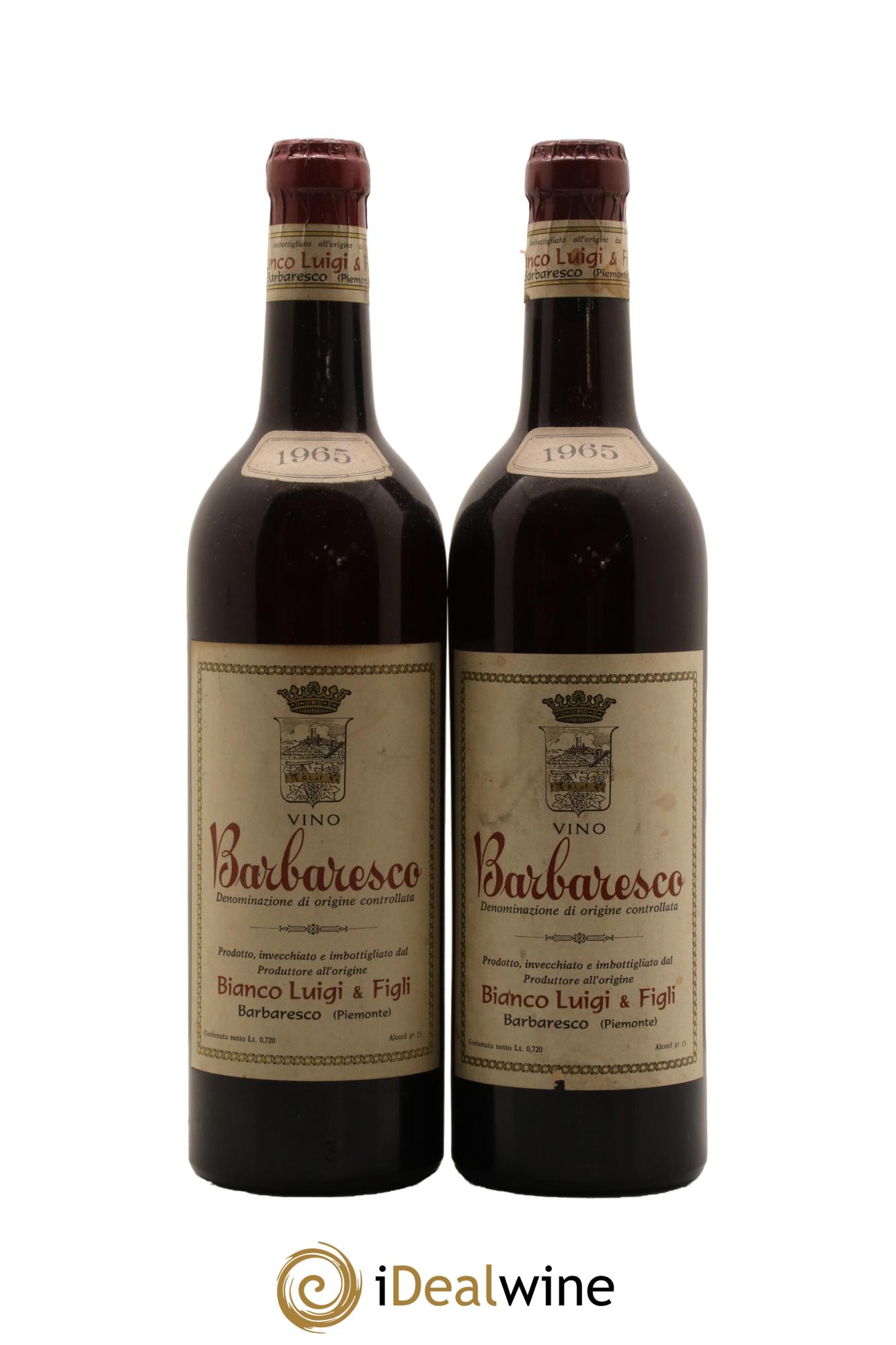 Barbaresco DOCG Luigi Bianco 1965 - Lot de 2 bouteilles - 0