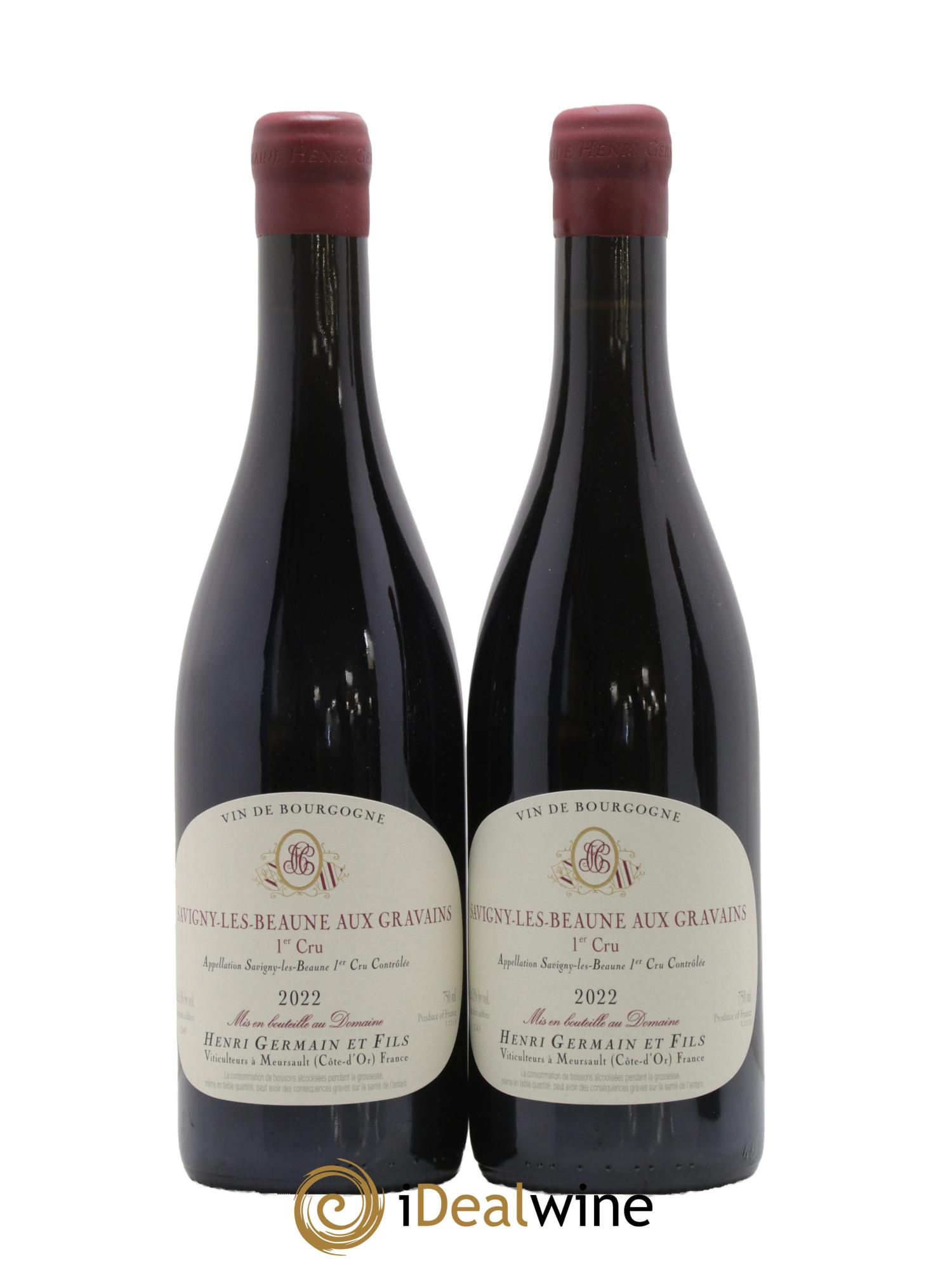 Savigny-lès-Beaune 1er Cru Aux Gravains Henri Germain 2022 - Lot of 2 bottles - 0