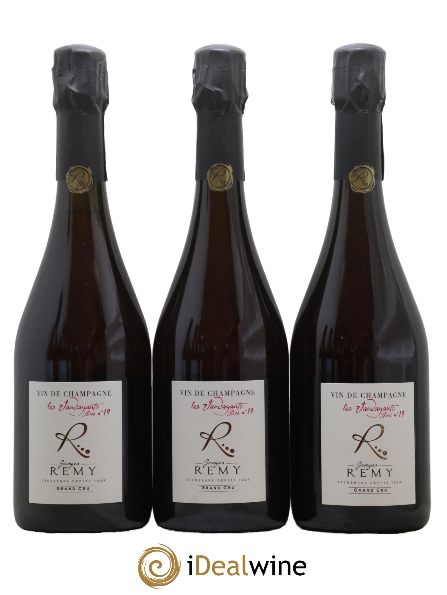 Champagne - Grand Cru Les Vaudayants Maison Georges Remy - Lot de 3 bouteilles - 0