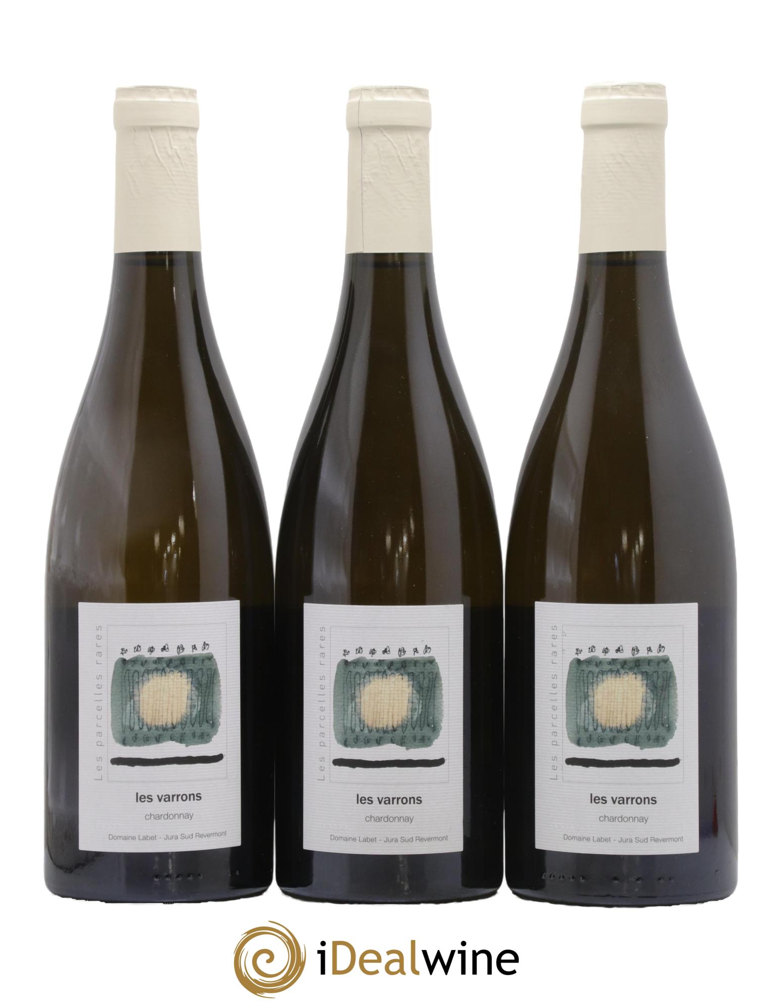 Côtes du Jura Chardonnay Les Varrons Romain - Julien - Charline Labet 2022 - Lot de 3 bouteilles - 0