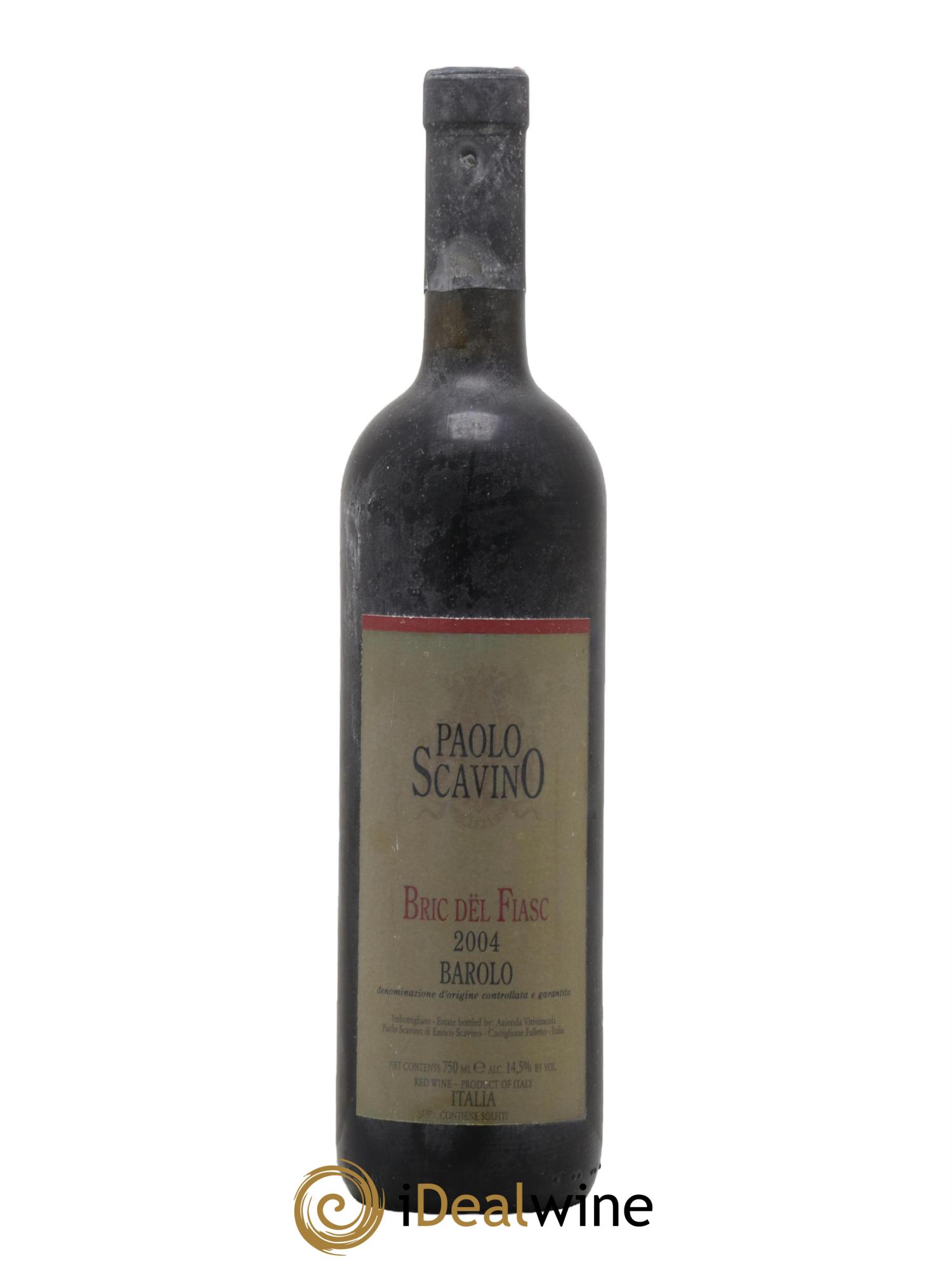 Barolo DOCG Bric del Fiasc Paolo Scavino 2004 - Lot de 1 bouteille - 0