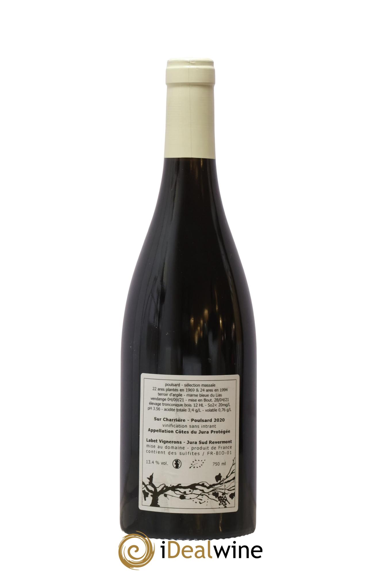 Côtes du Jura Poulsard Sur Charrière Romain - Julien - Charline Labet 2020 - Lot of 1 bottle - 1