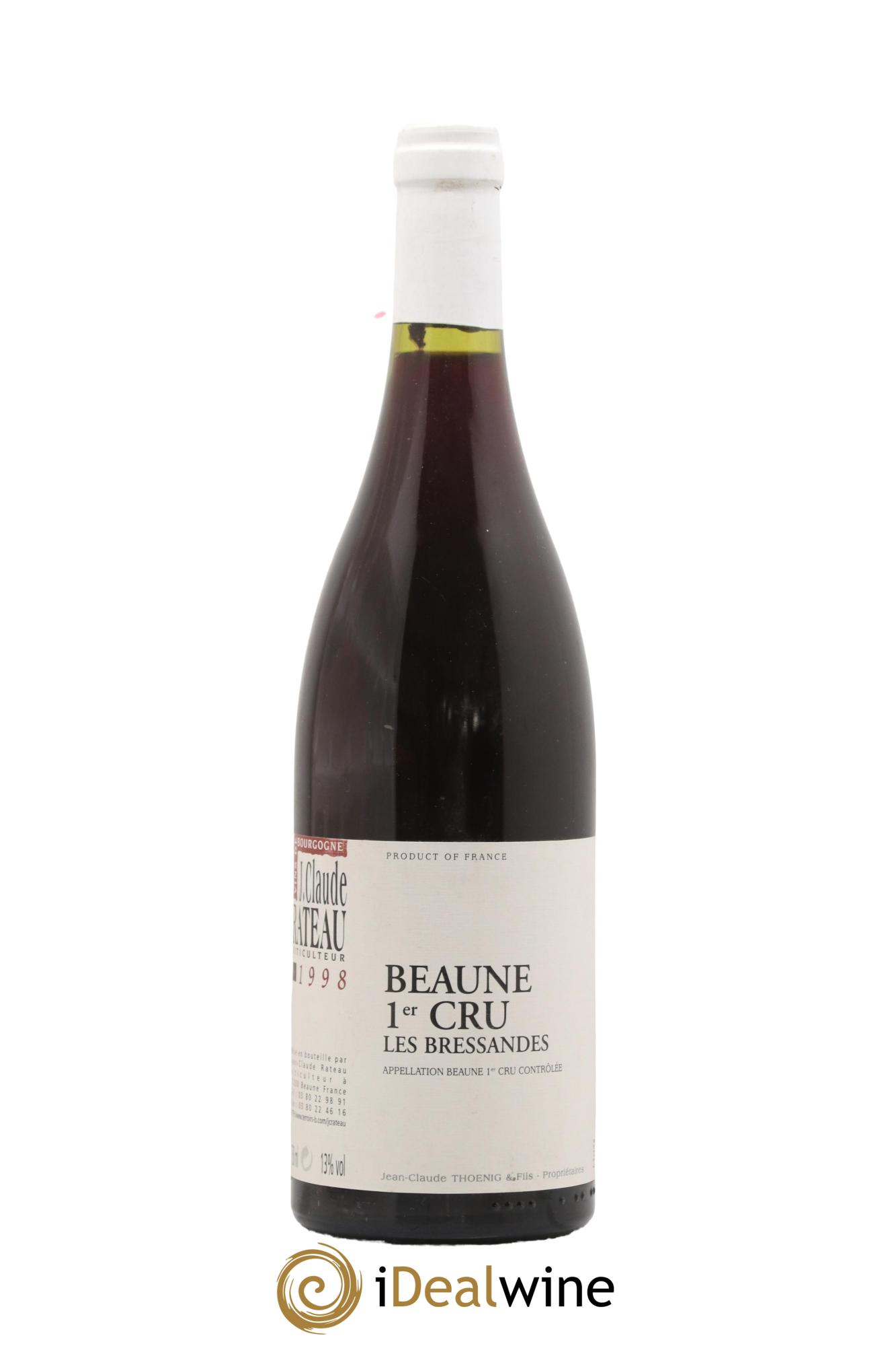 Beaune 1er Cru Les Bressandes Jean Claude Rateau 1998 - Lot de 1 bouteille - 0