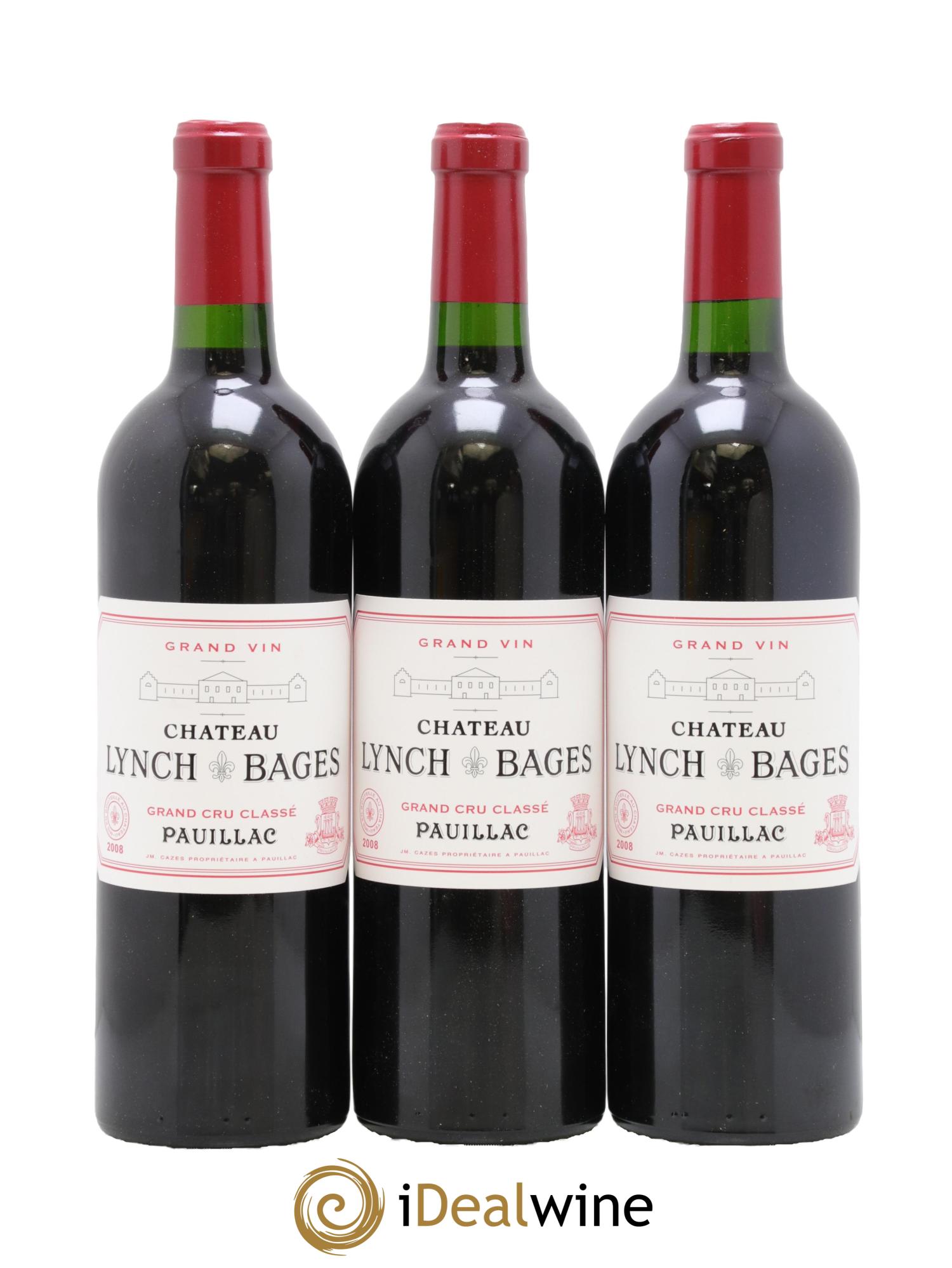 Château Lynch Bages 5ème Grand Cru Classé 2008 - Posten von 12 Flaschen - 3