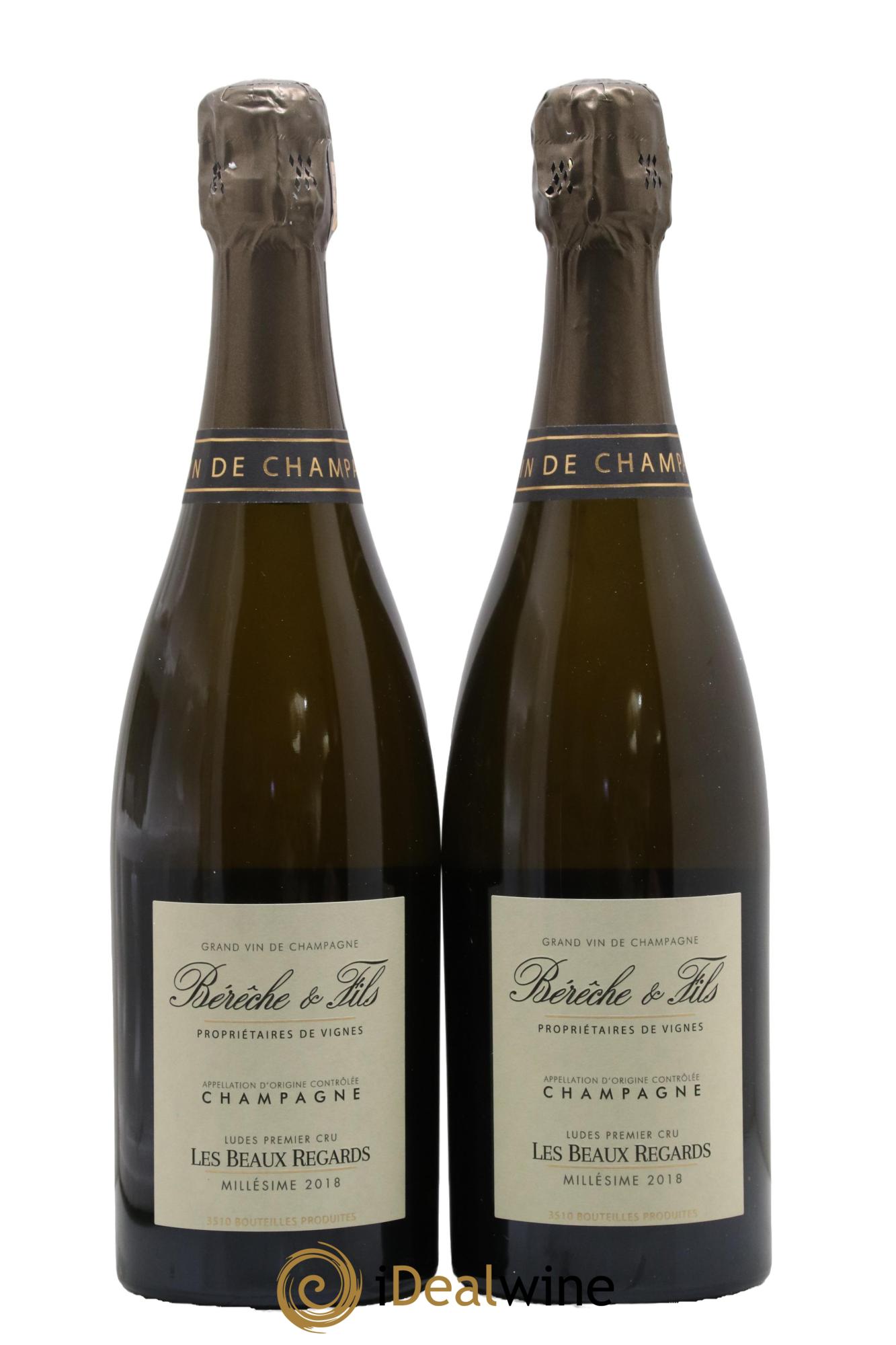 Les Beaux Regards Extra-Brut Bérêche et Fils  2018 - Lot de 2 bouteilles - 0