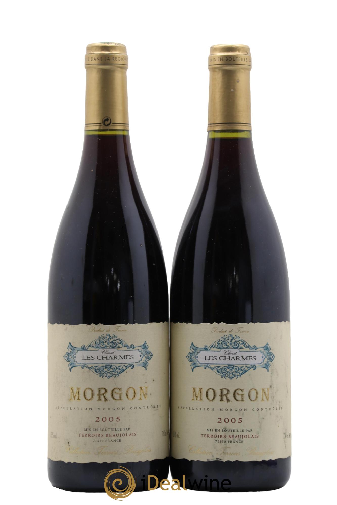 Morgon Les Charmes Terroirs Beaujolais 2005 - Lot de 2 bouteilles - 0