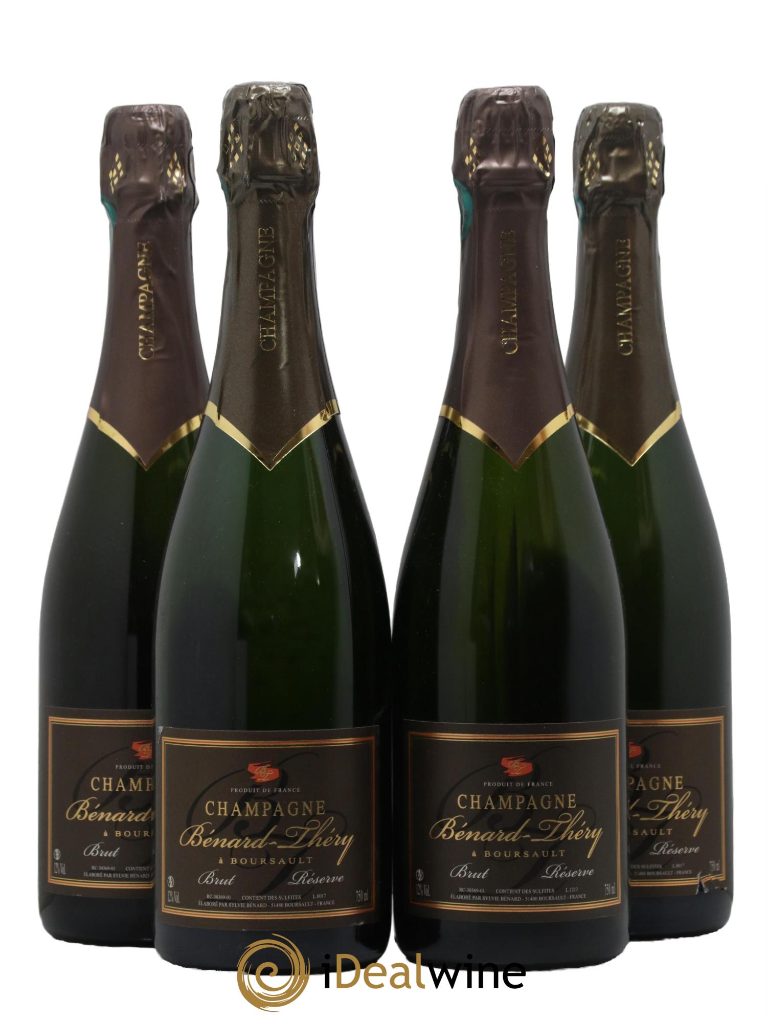 Champagne Brut Réserve Maison Benard Thery - Lot of 4 bottles - 0