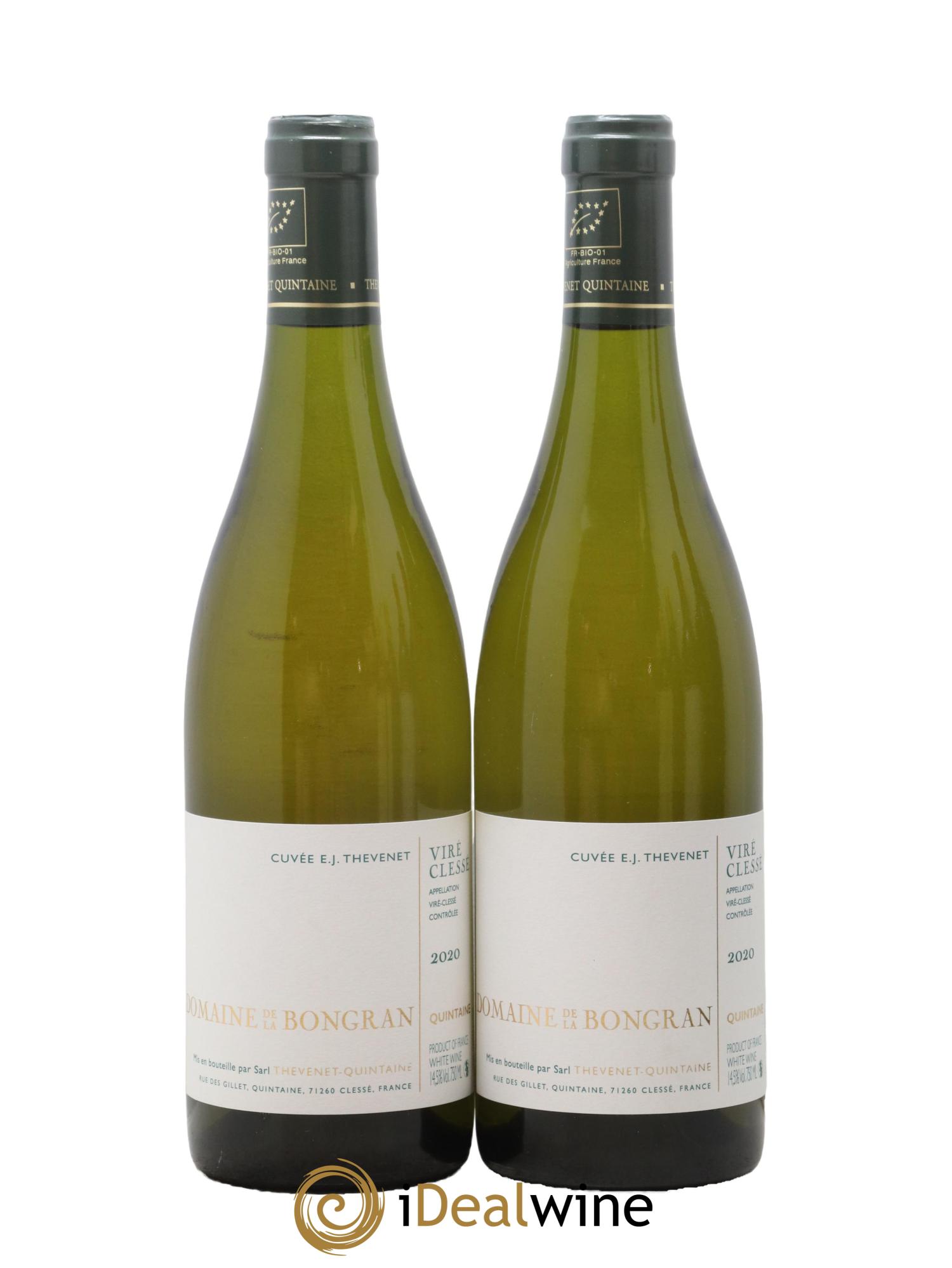 Viré-Clessé Cuvée E.J. Thevenet Domaine de la Bongran (J.Thevenet) 2020 - Lot de 2 bouteilles - 0