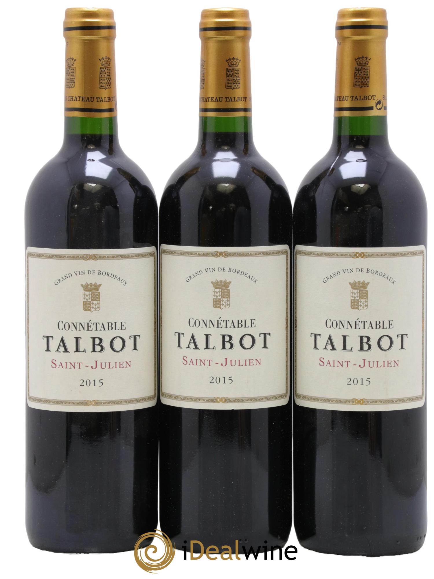 Connétable de Talbot Second Vin 2015 - Lot de 3 bouteilles - 0