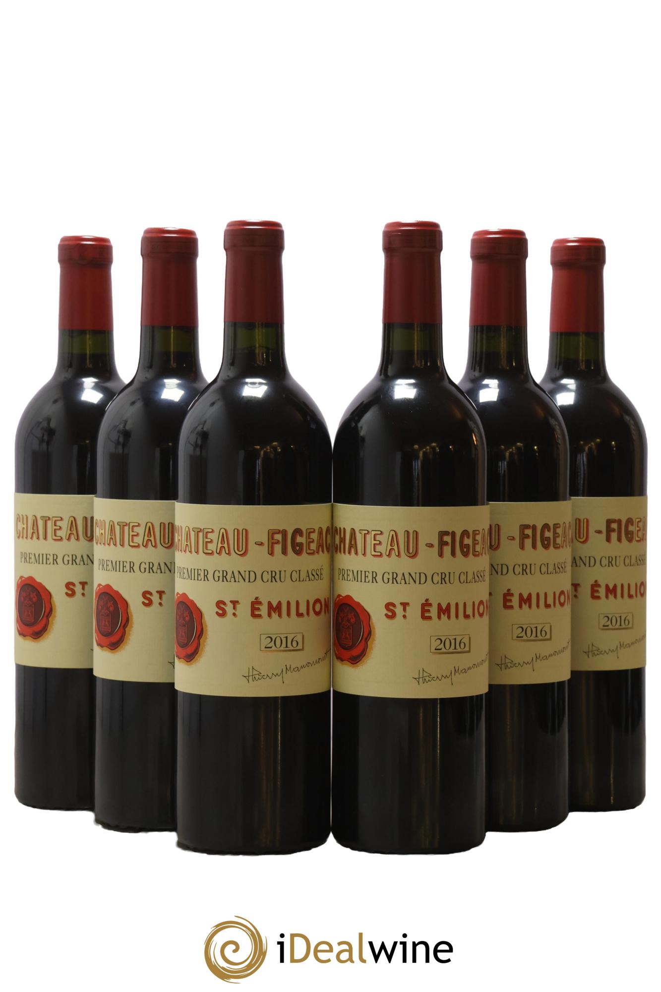 Château Figeac 1er Grand Cru Classé A 2016 - Lot de 6 bouteilles - 0