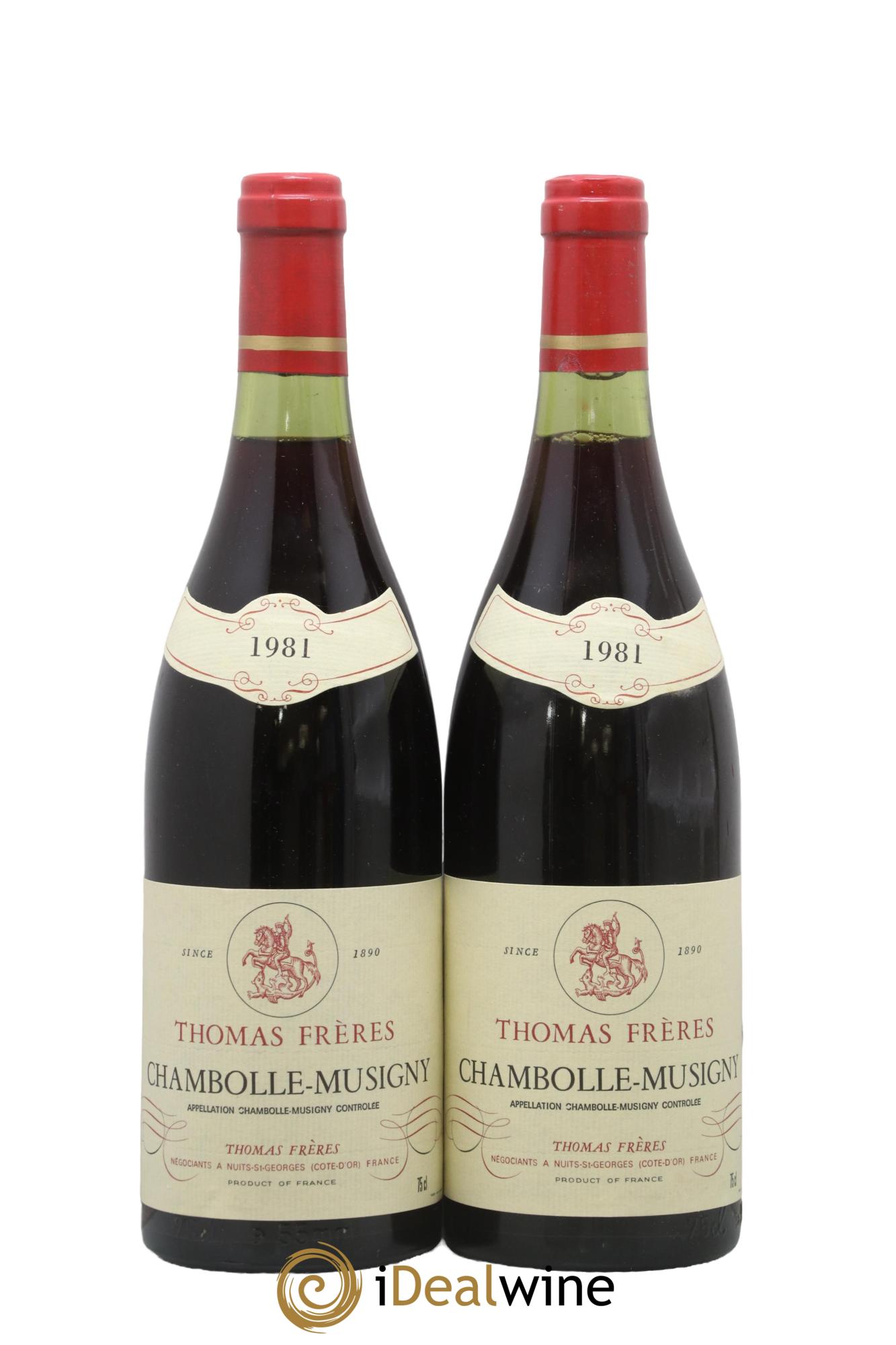 Chambolle-Musigny Thomas Frères 1981 - Posten von 2 Flaschen - 0