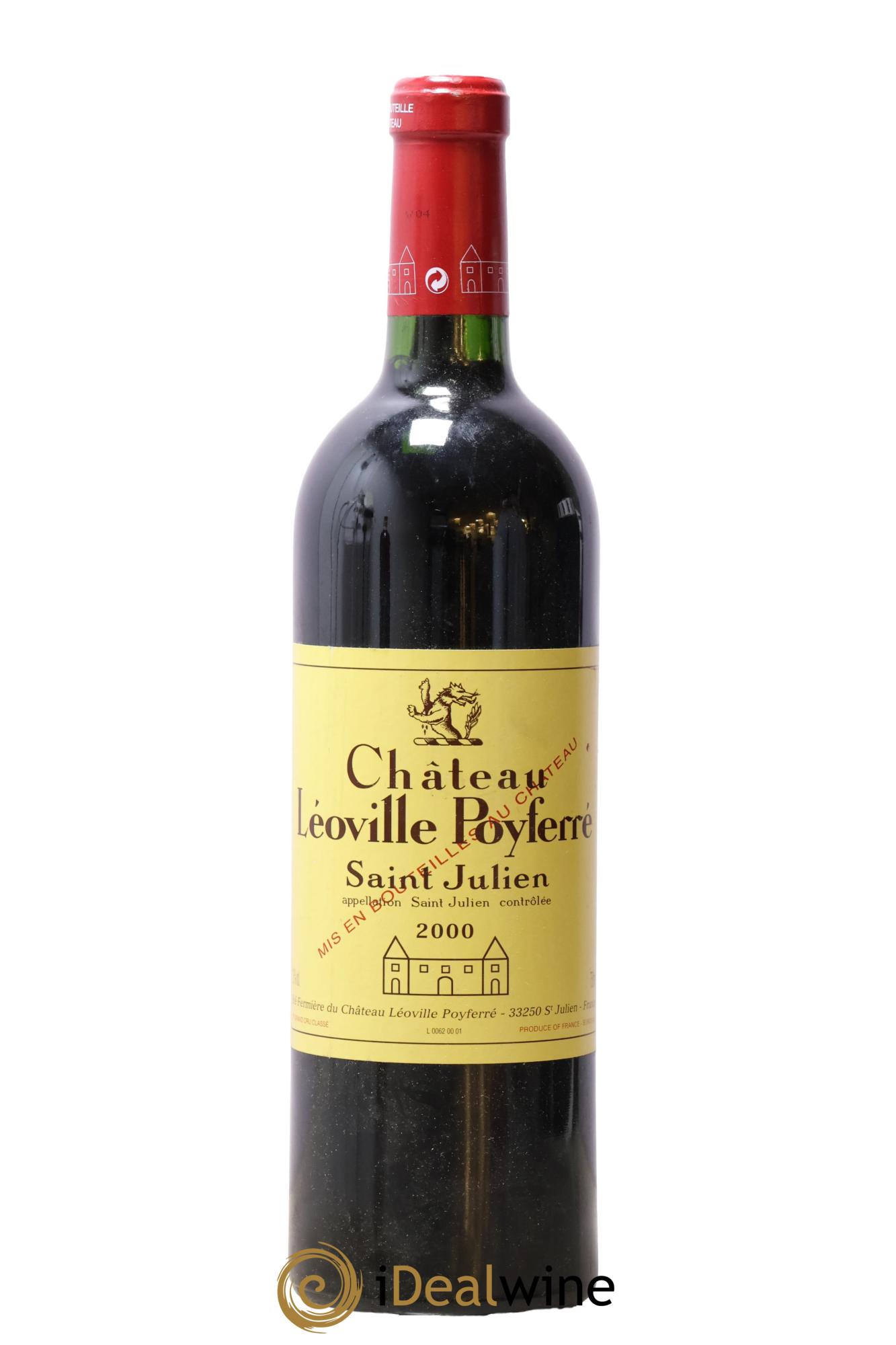 Château Léoville Poyferré 2ème Grand Cru Classé 2000 - Lot de 1 bouteille - 0