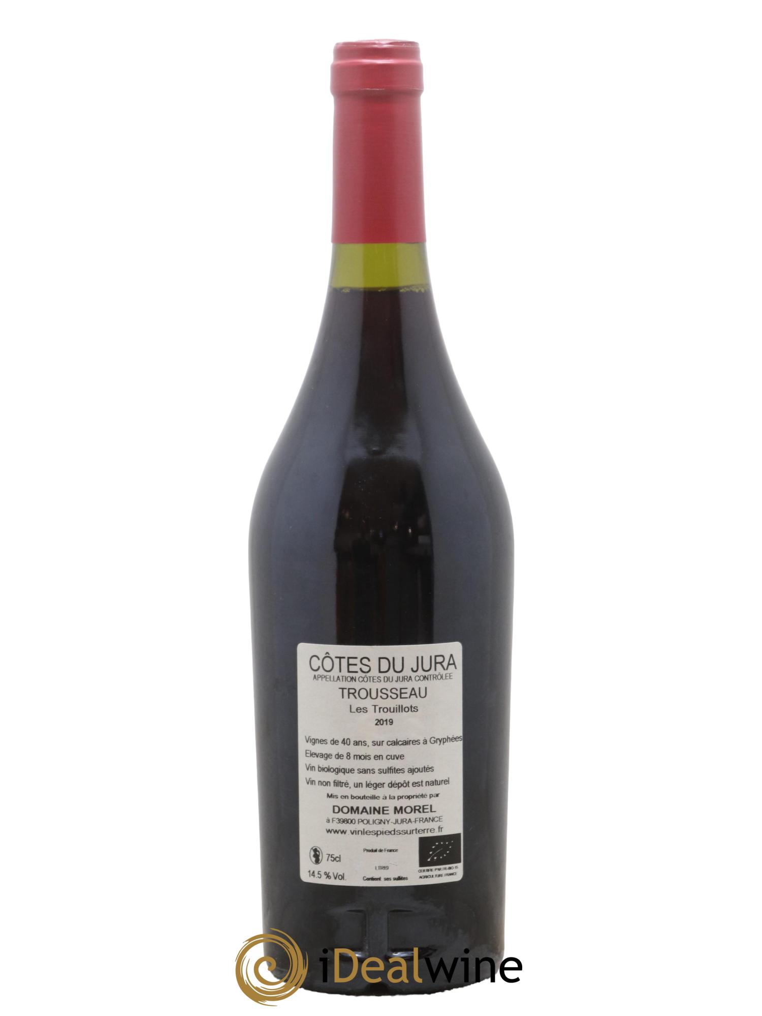 Côtes du Jura Trousseau - Les Trouillots Valentin Morel 2019 - Lot de 1 bouteille - 1
