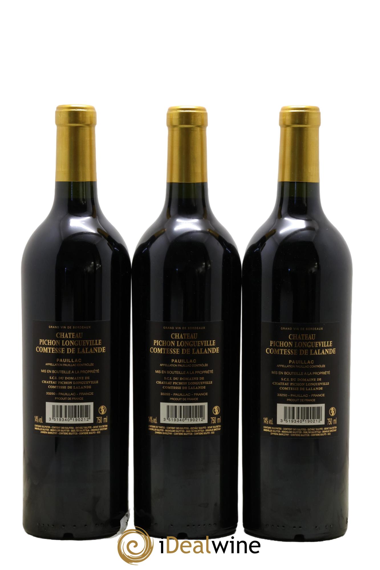 Château Pichon Longueville Comtesse de Lalande 2ème Grand Cru Classé 2019 - Lot de 6 bouteilles - 2