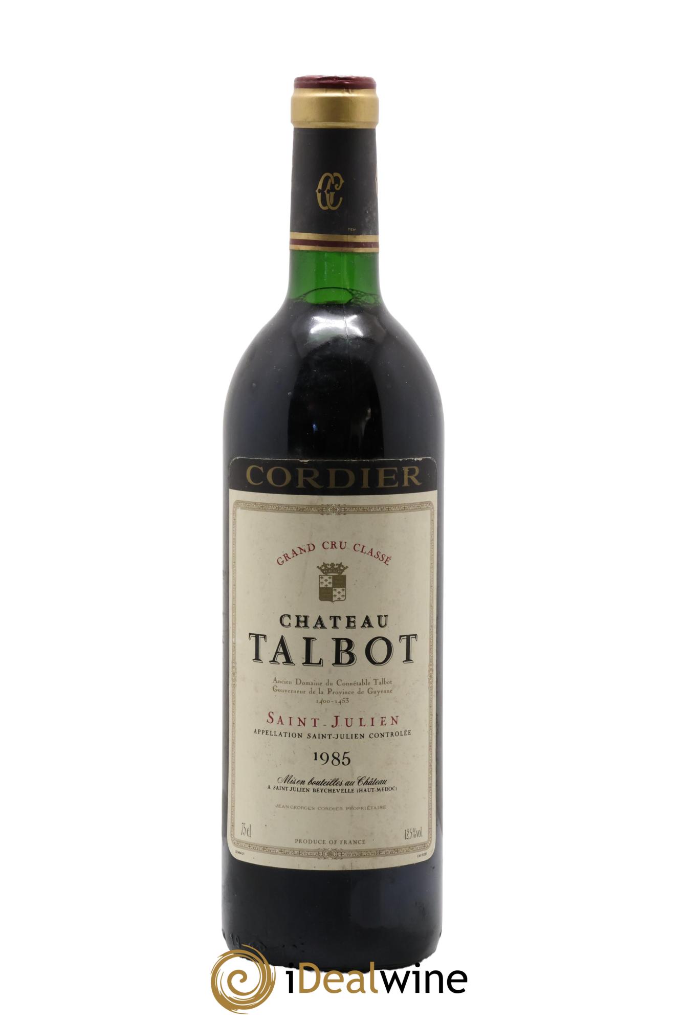 Château Talbot 4ème Grand Cru Classé 1985 - Lot de 1 bouteille - 0