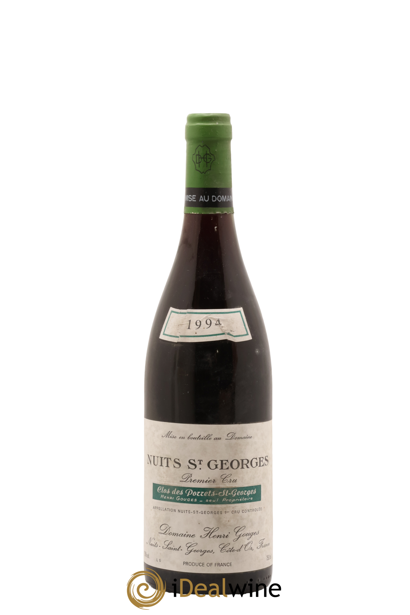 Nuits-Saint-Georges 1er Cru Clos des Porrets St Georges Henri Gouges 1994 - Lot de 1 bouteille - 0
