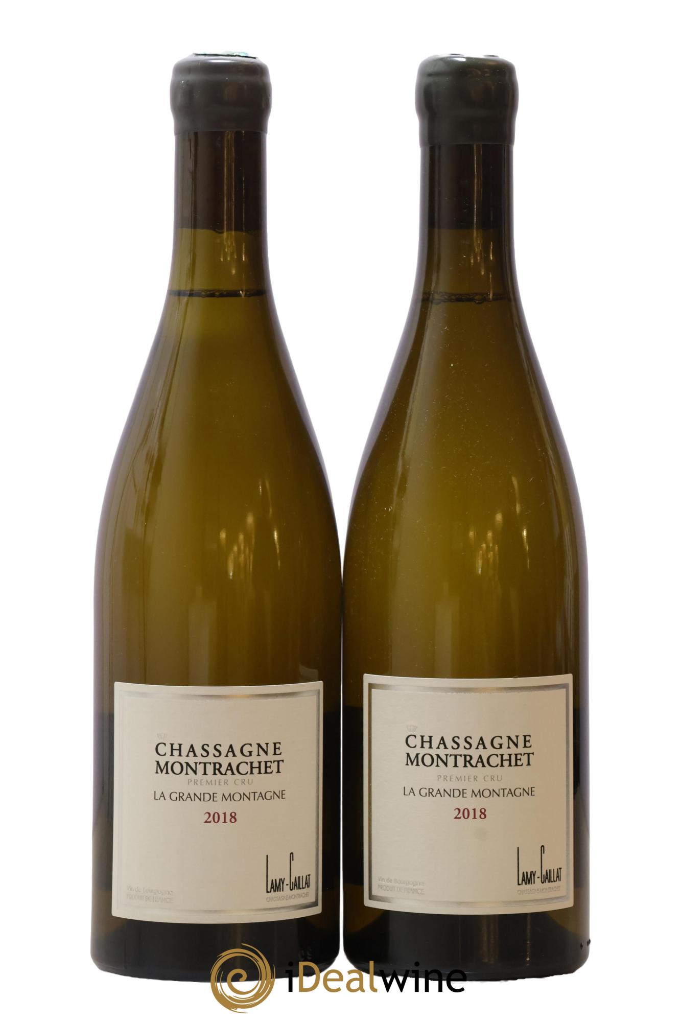 Chassagne-Montrachet 1er Cru La Grande Montagne Lamy-Caillat (Domaine) 2018 - Lot de 2 bouteilles - 0