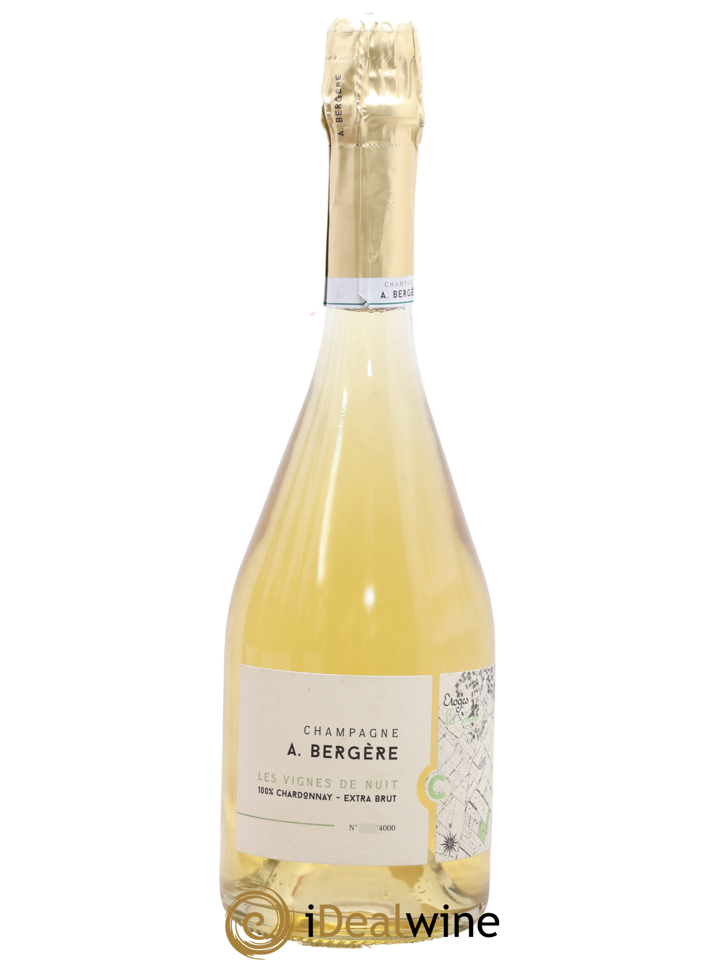 Champagne Vignes de nuits Blanc de blancs A. Bergere 2014 - Lot of 1 bottle - 0