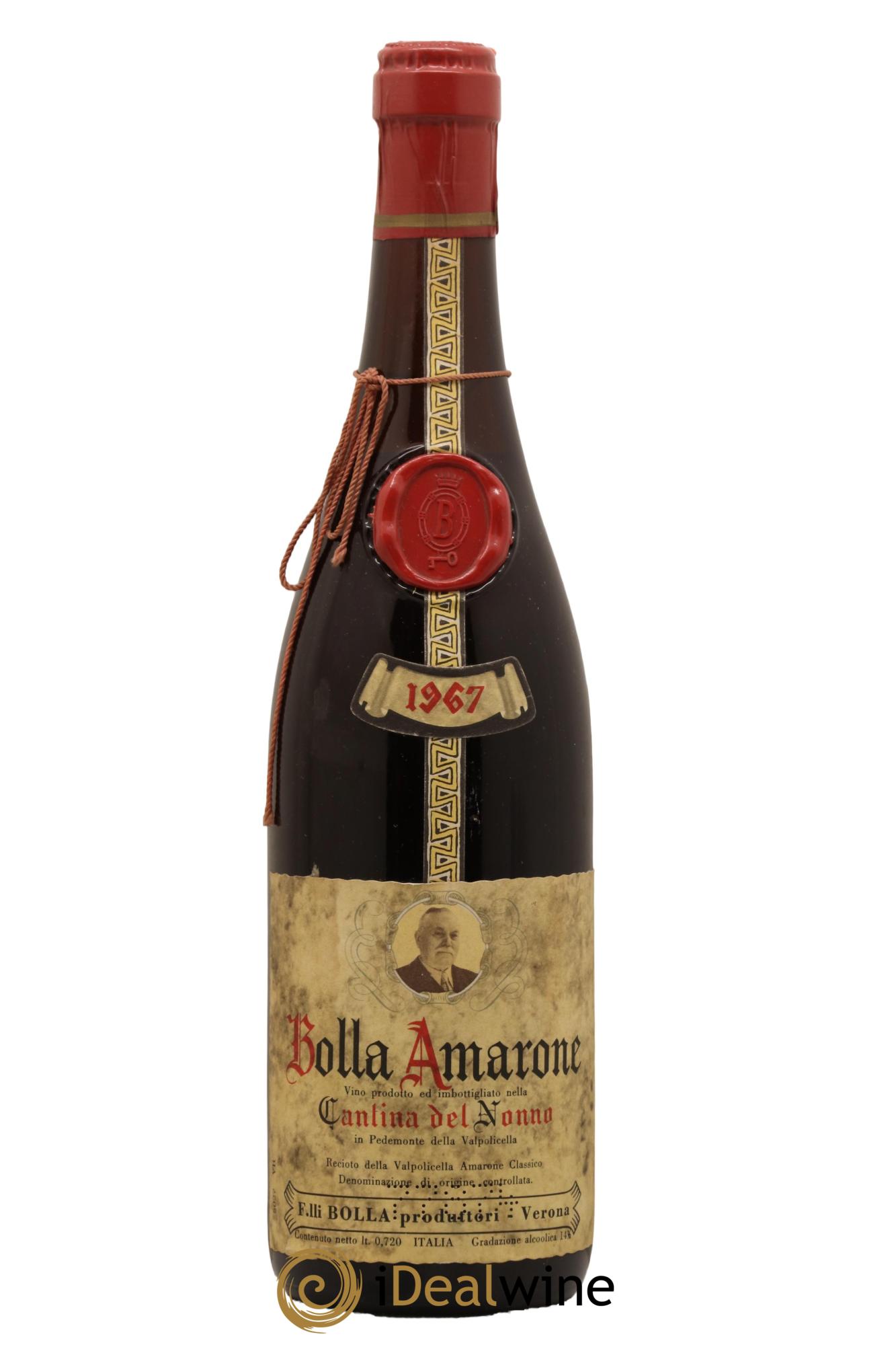 Amarone della Valpolicella DOC Cantina del Nonno Bolla 1967 - Lot de 1 bouteille - 0