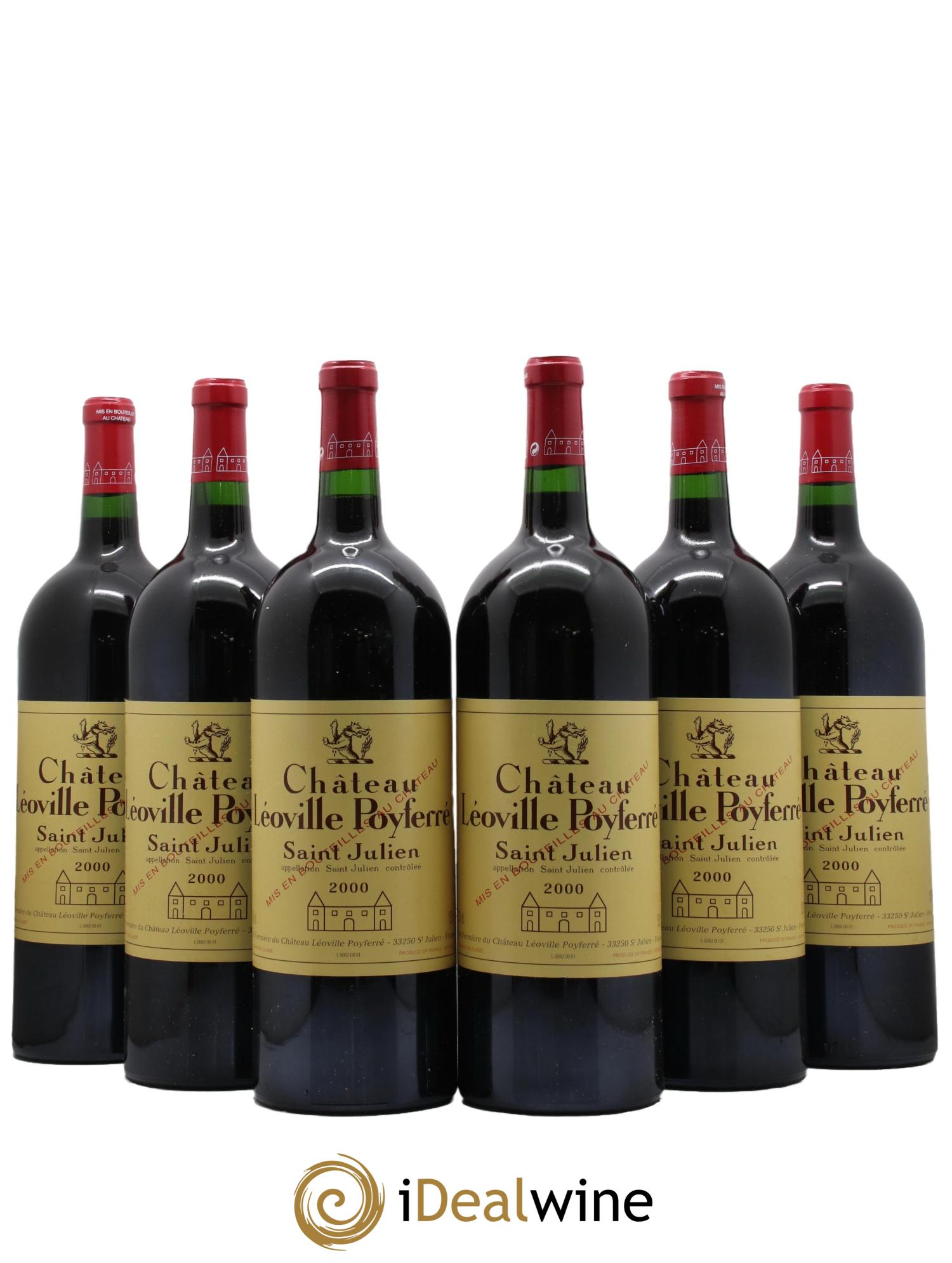 Château Léoville Poyferré 2ème Grand Cru Classé 2000 - Lot de 6 magnums - 0