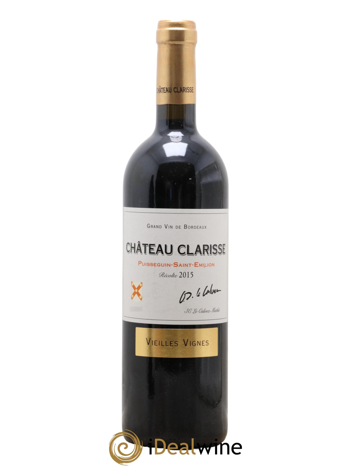 Château Clarisse - Vieilles Vignes 2015 - Lot de 1 bouteille - 0