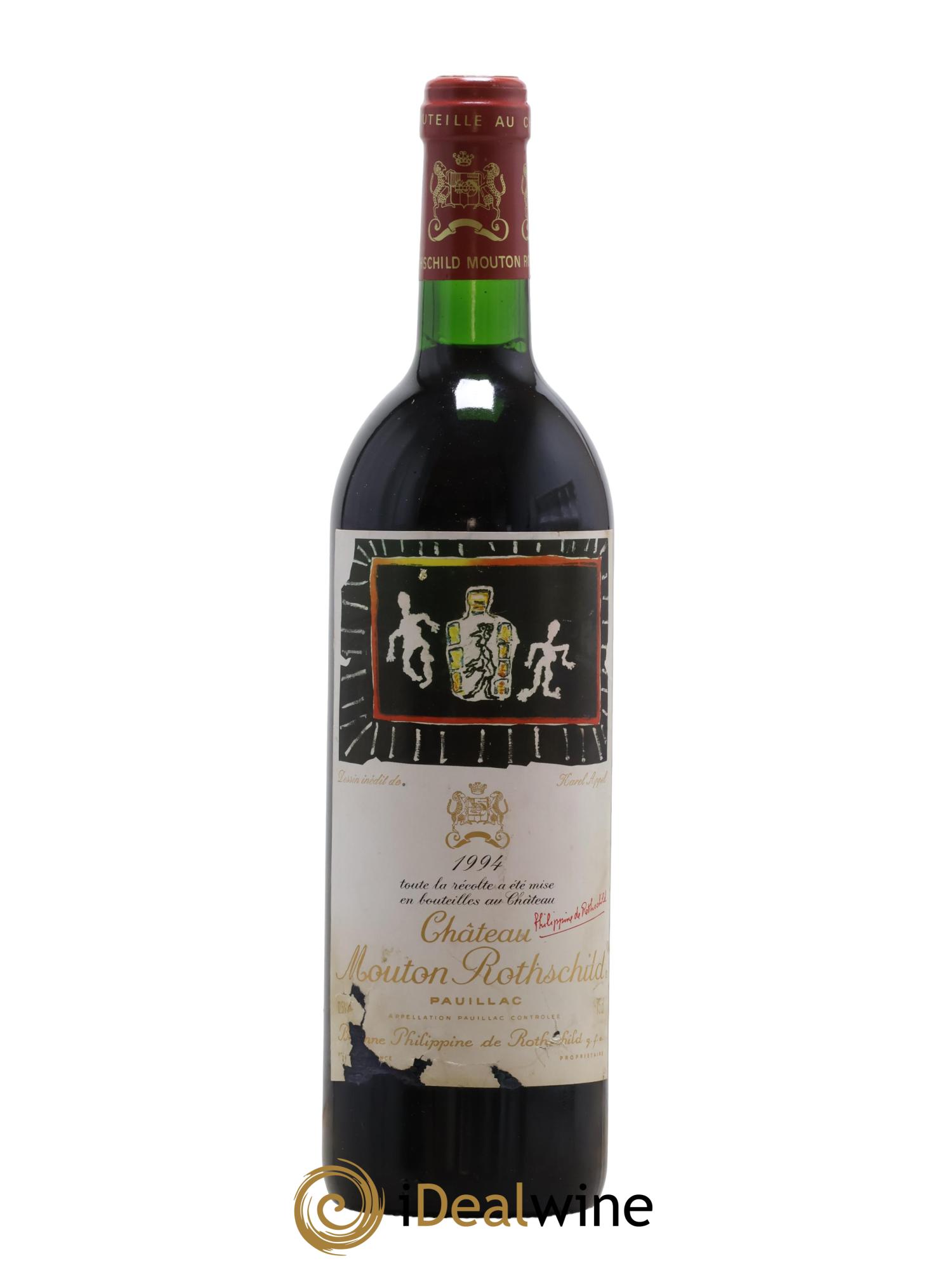 Château Mouton Rothschild 1er Grand Cru Classé 1994 - Lot de 1 bouteille - 0