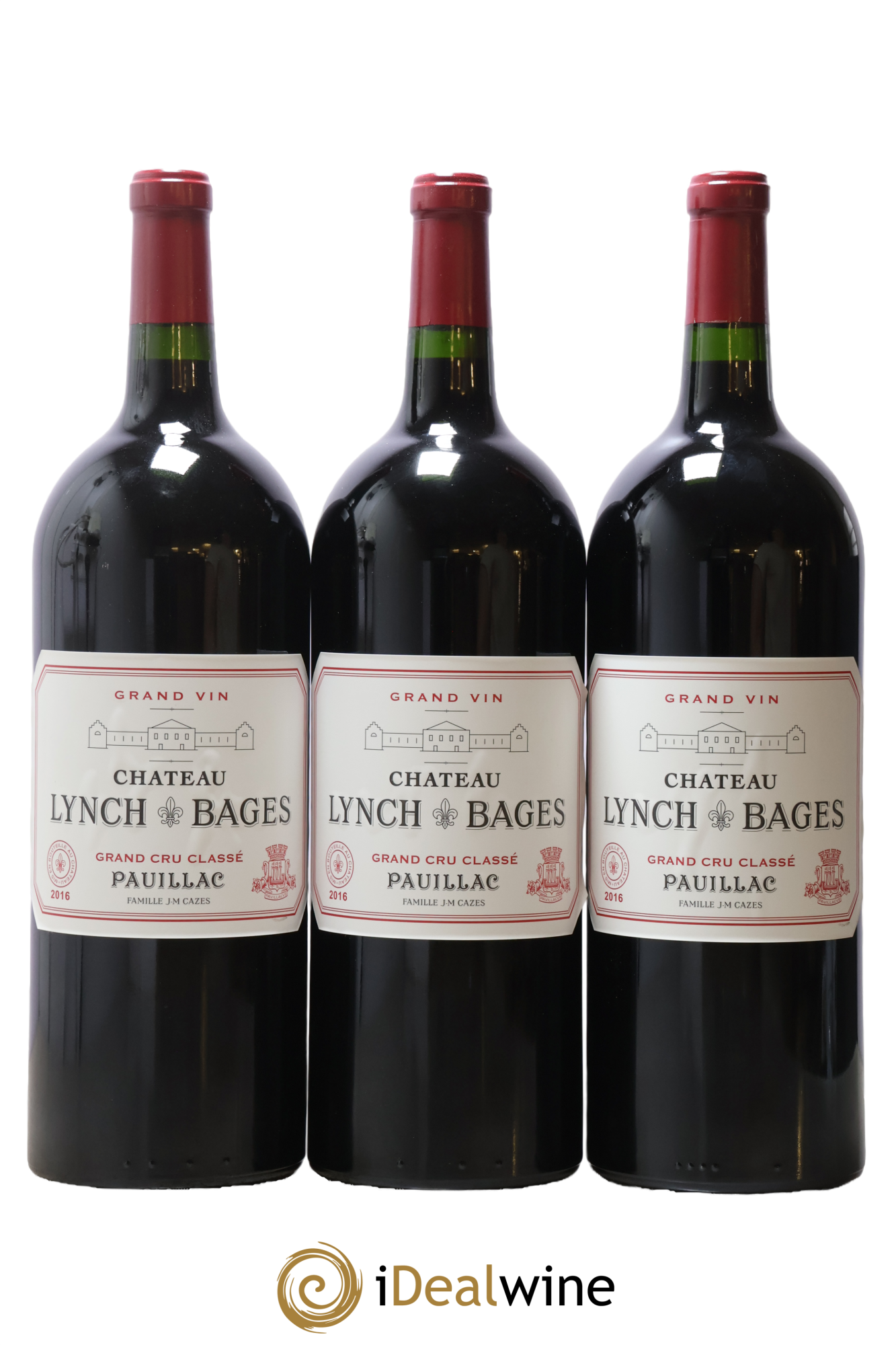 Château Lynch Bages 5ème Grand Cru Classé 2016 - Posten von 3 Magnum - 0