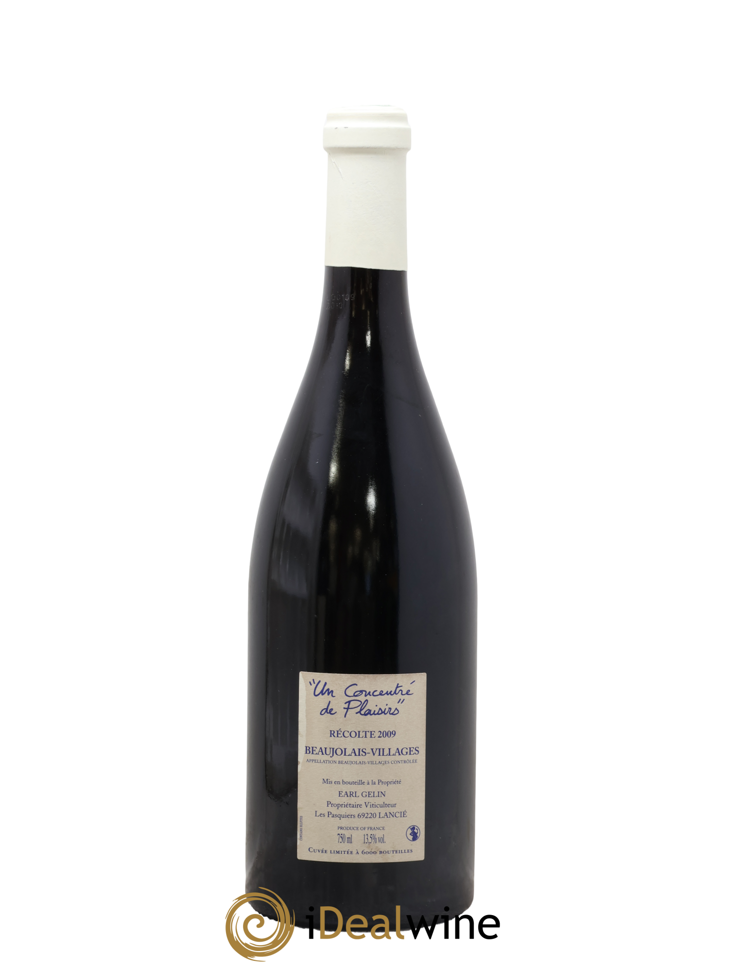 Beaujolais Villages Un Concentré De Plaisir Domaine Gelin 2009 - Lot of 1 bottle - 1
