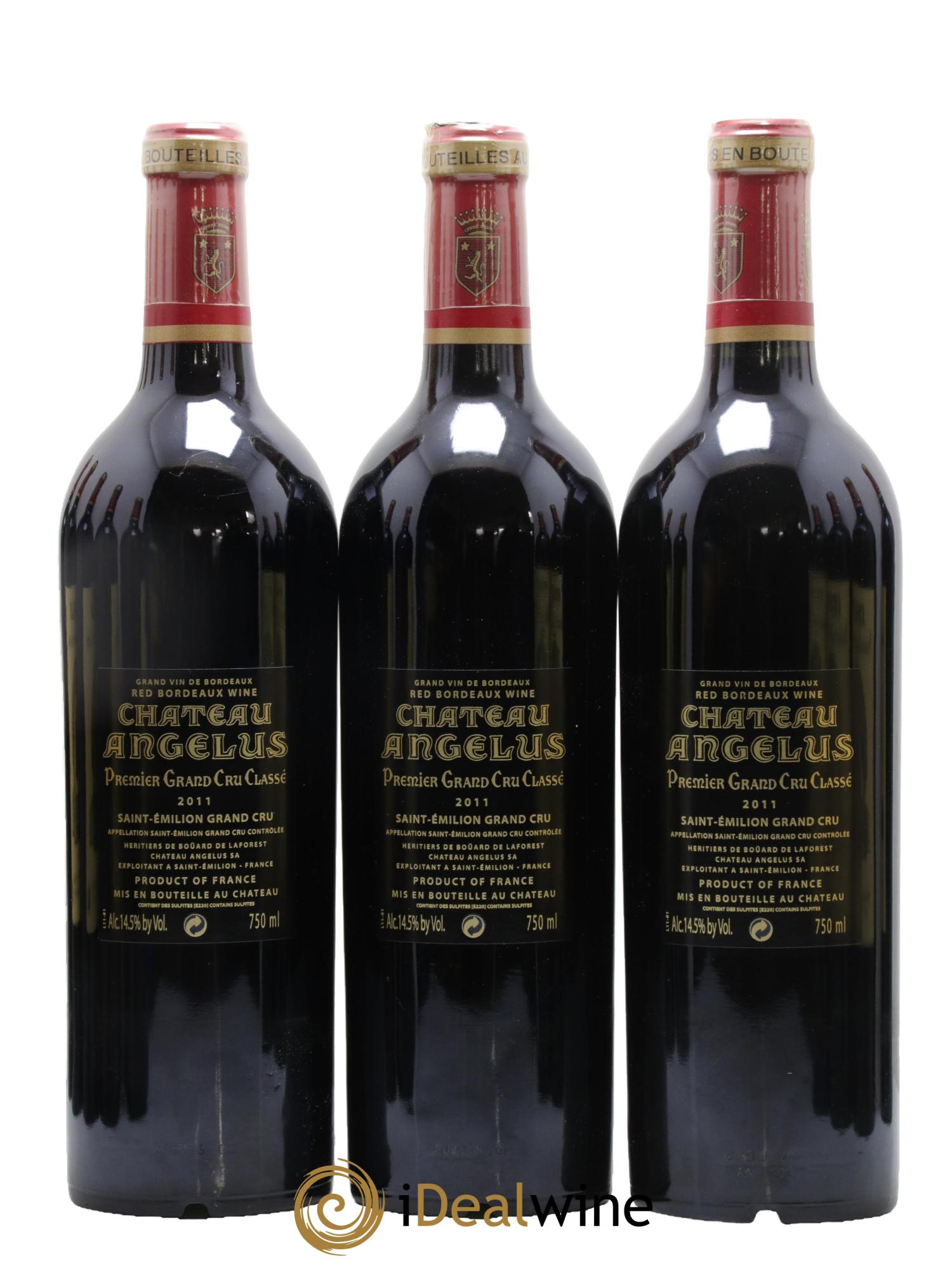 Château Angélus 1er Grand Cru Classé A 2011 - Lotto di 12 bottiglie - 2