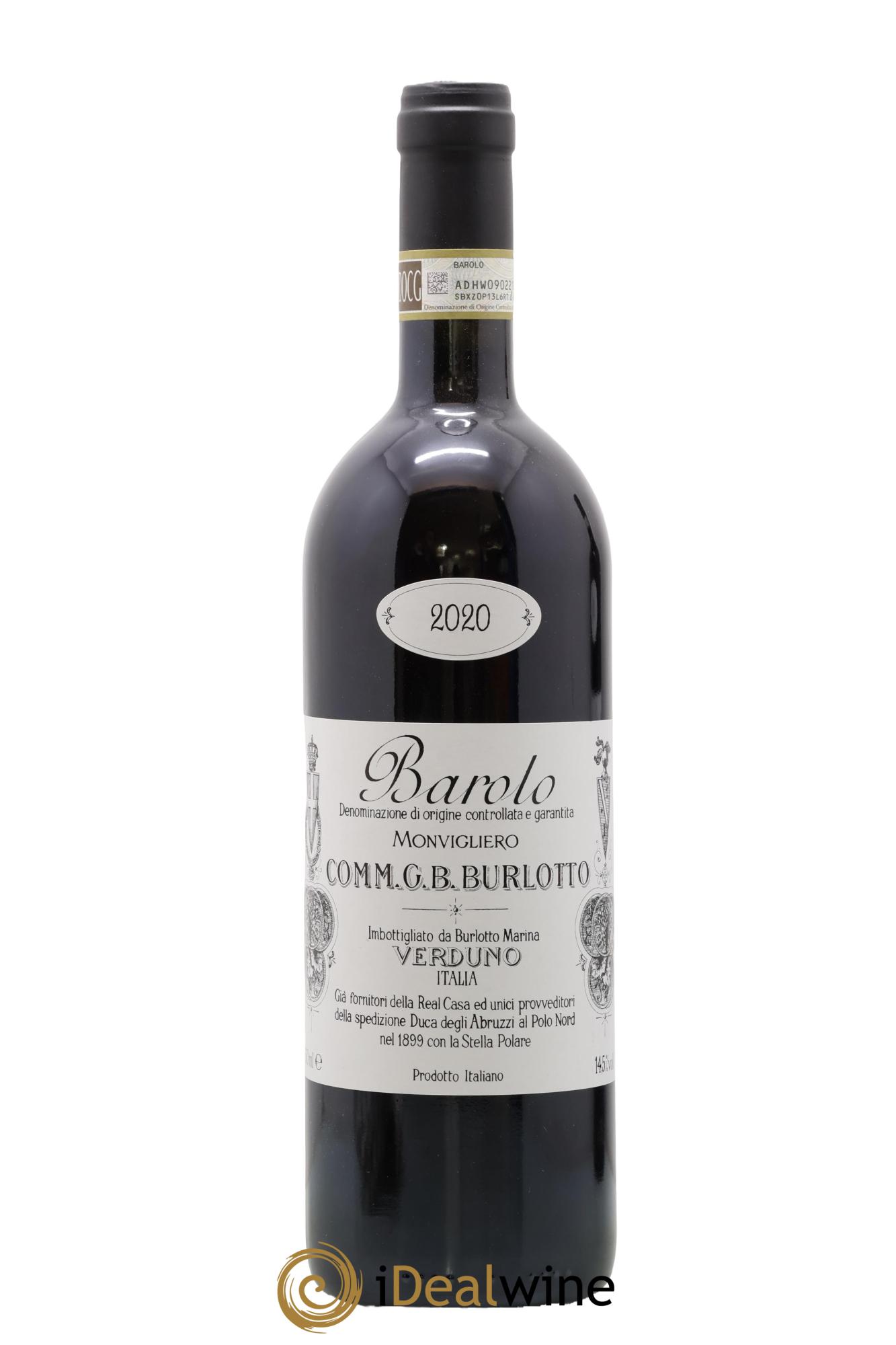 Barolo DOCG Monvigliero Comm. Giovan Battista Burlotto 2020 - Lot of 1 bottle - 0