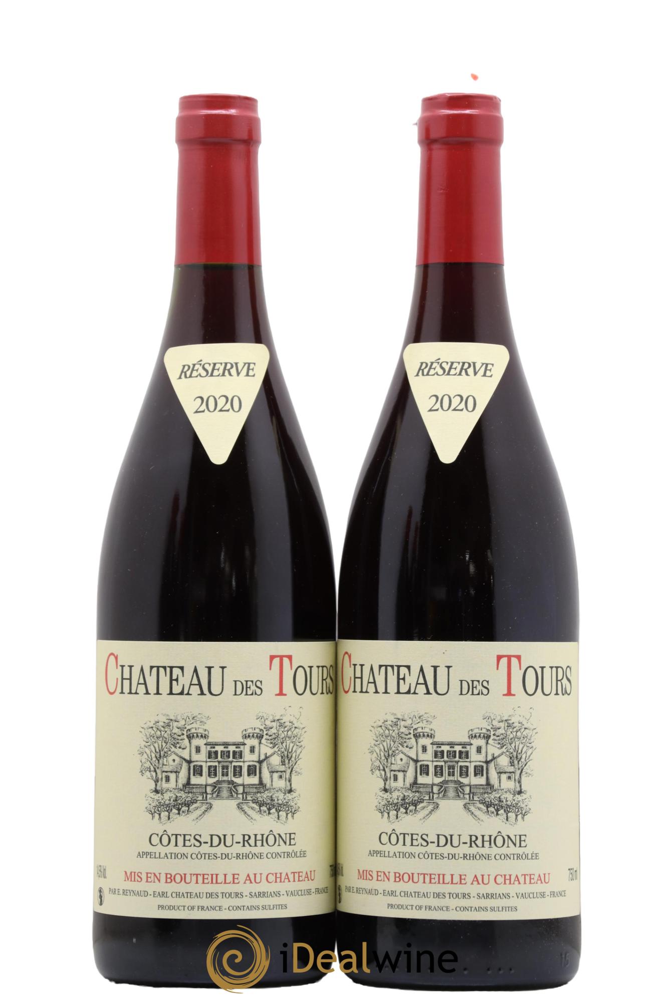 Côtes-du-Rhône Château des Tours Emmanuel Reynaud 2020 - Lot de 2 bouteilles - 0