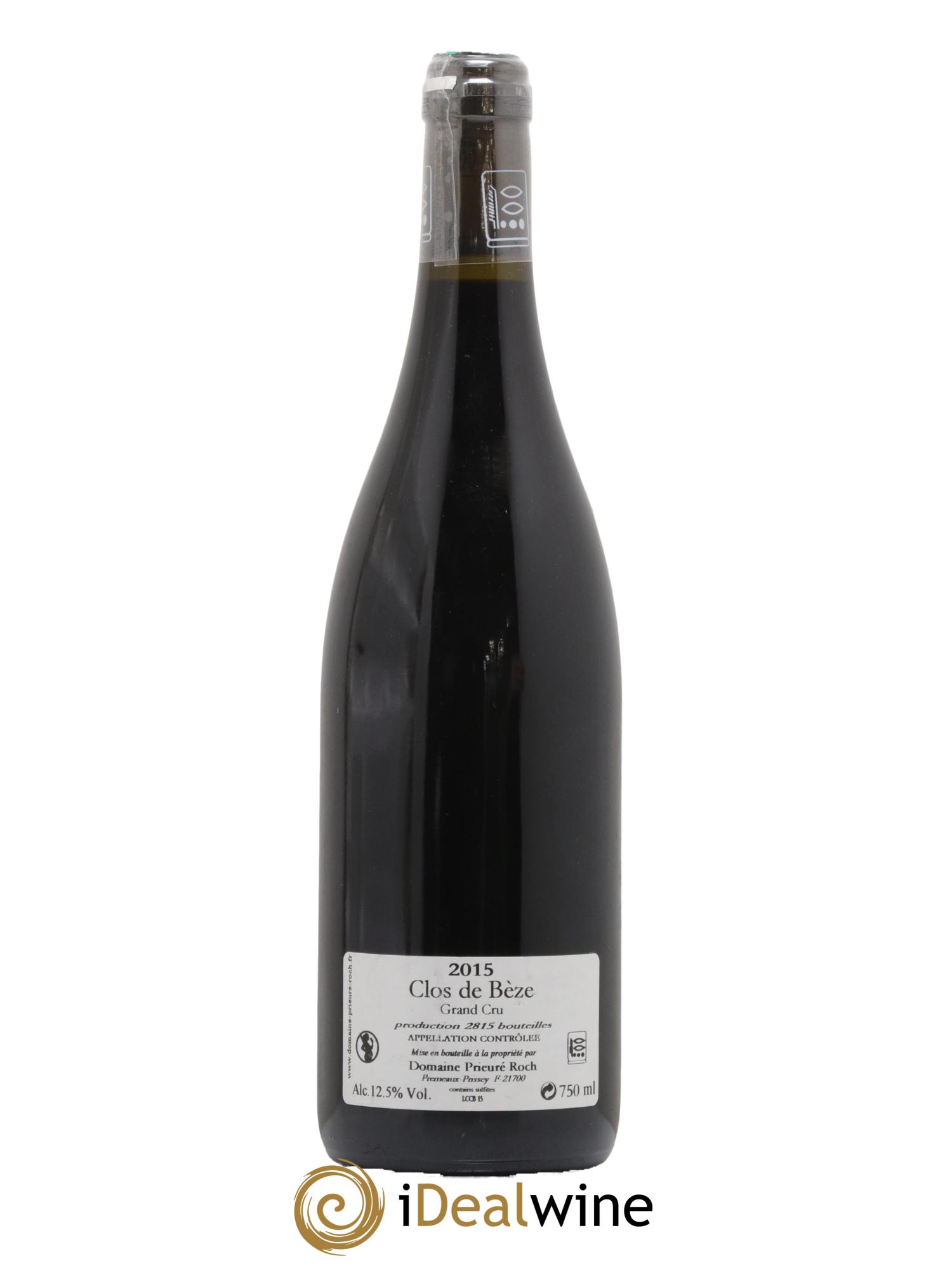 Chambertin Clos de Bèze Grand Cru Prieuré Roch  2015 - Lotto di 1 bottiglia - 1