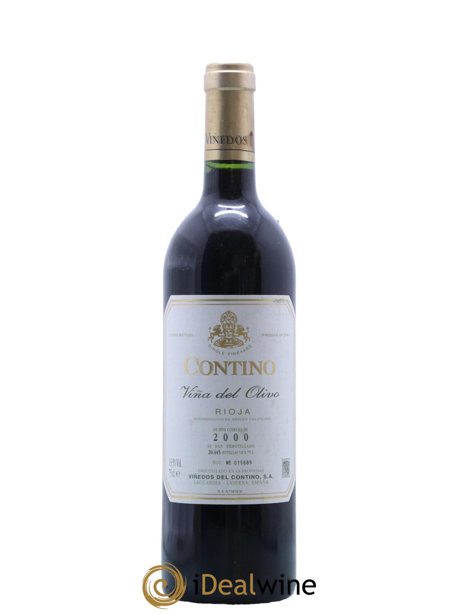 Rioja DOCA Contino Vina Del Olivo 2000 - Lot de 1 bouteille - 0