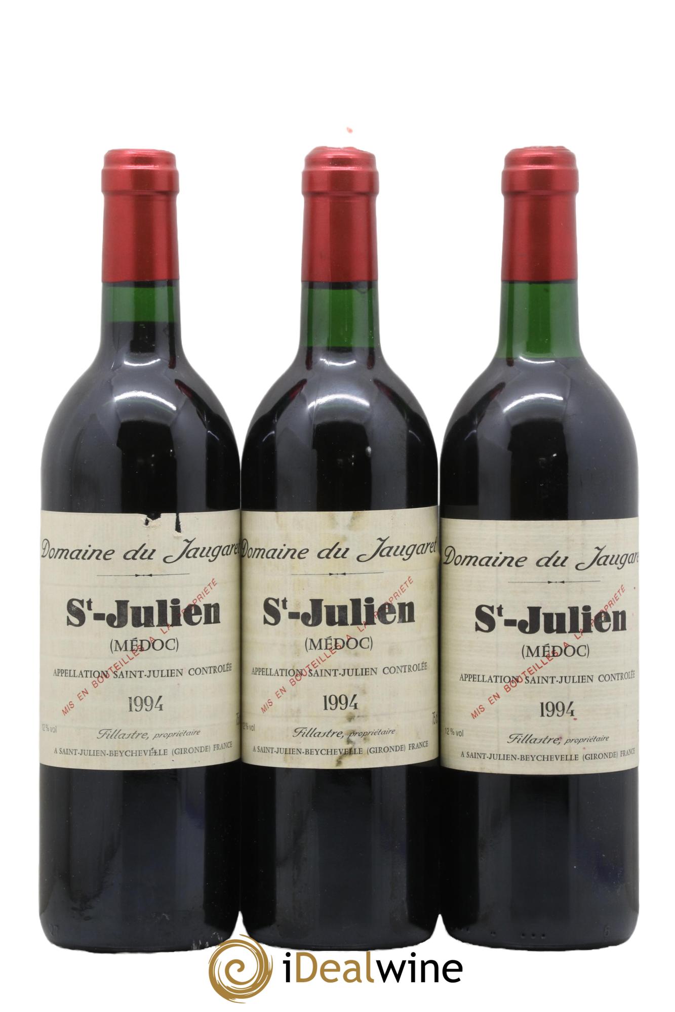 Domaine du Jaugaret 1994 - Lot de 3 bouteilles - 0
