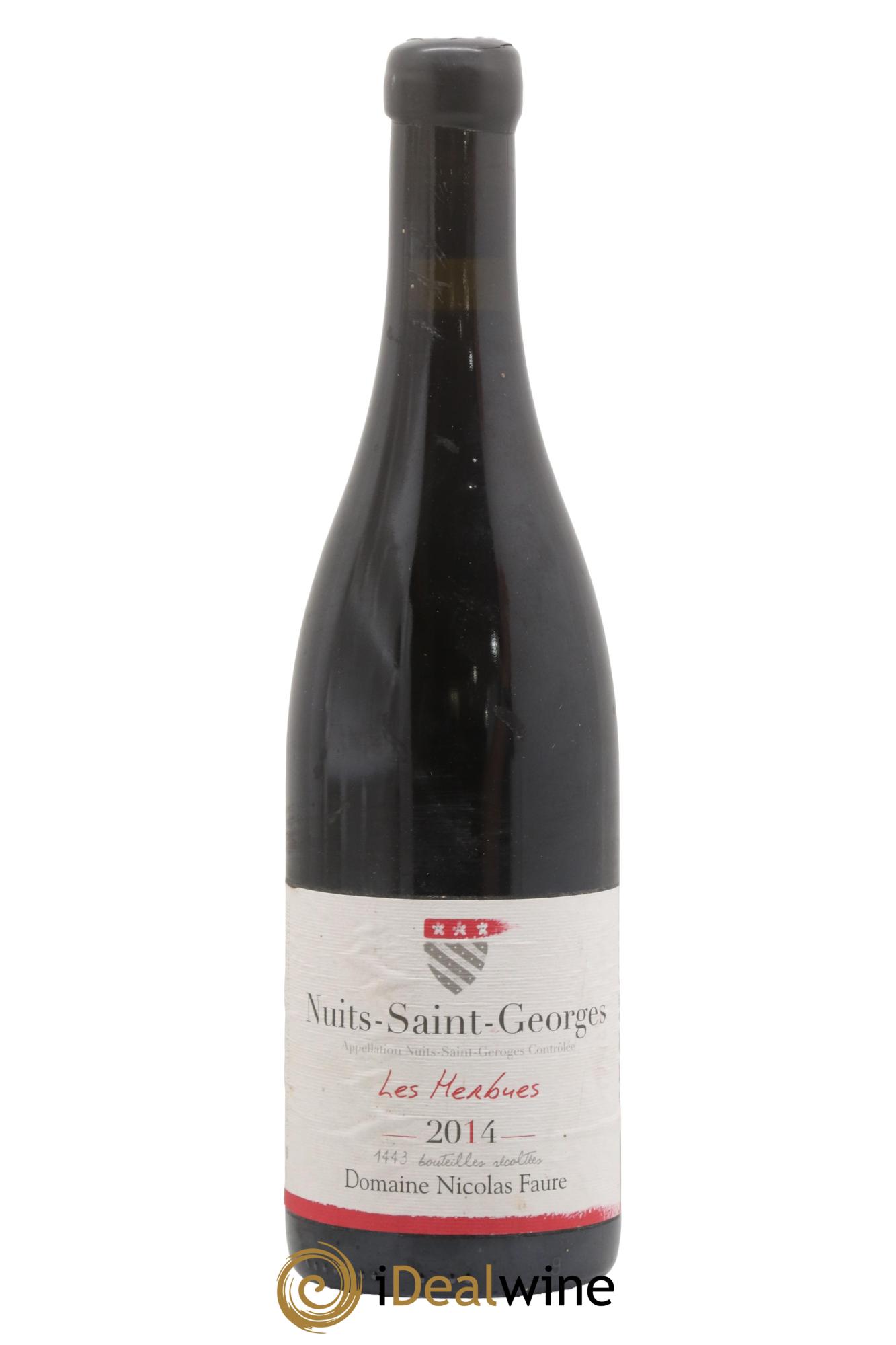 Nuits-Saint-Georges Les Herbues Nicolas Faure 2014 - Lot de 1 bouteille - 0