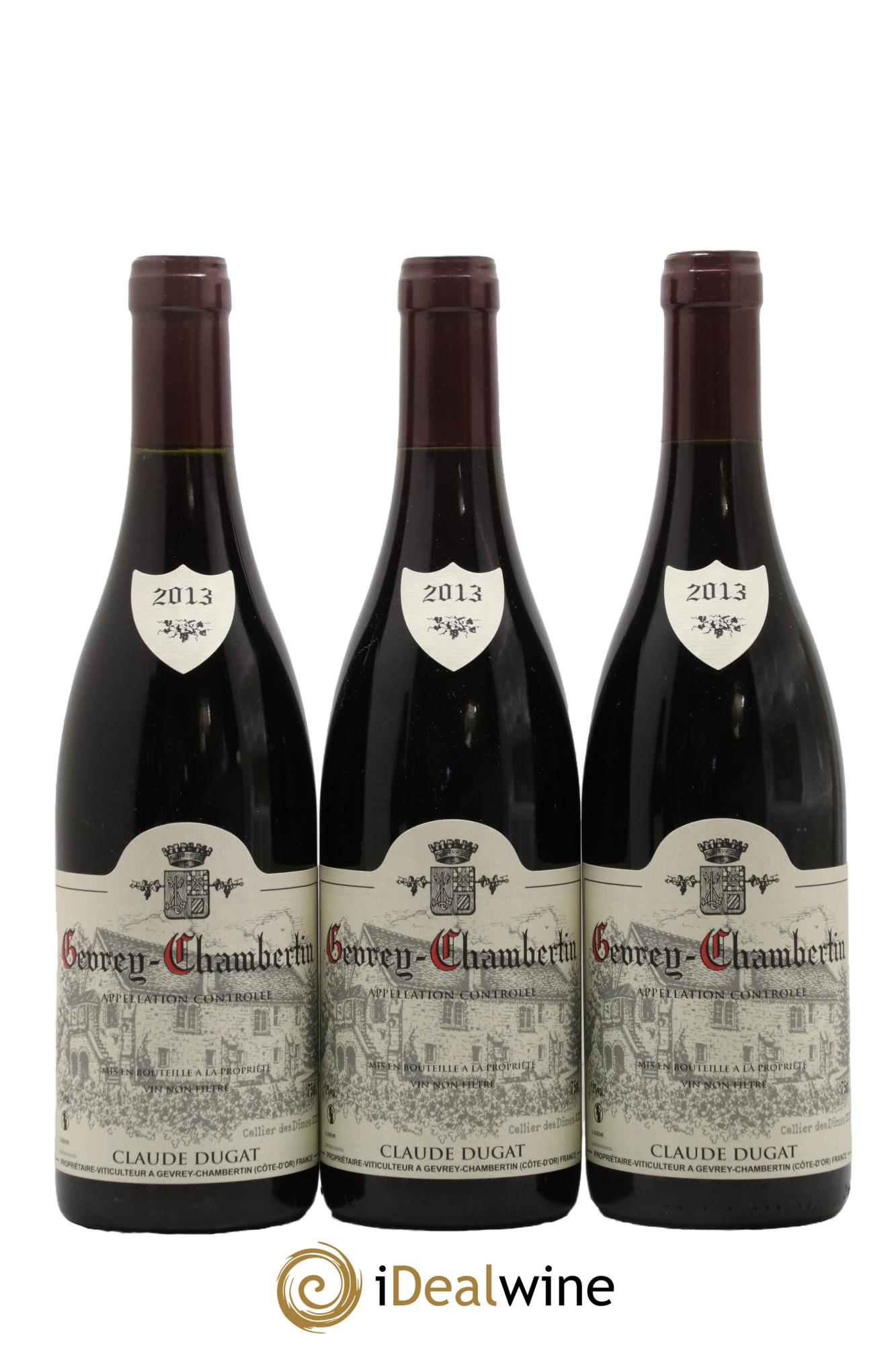Gevrey-Chambertin Claude Dugat 2013 - Lot of 3 bottles - 0
